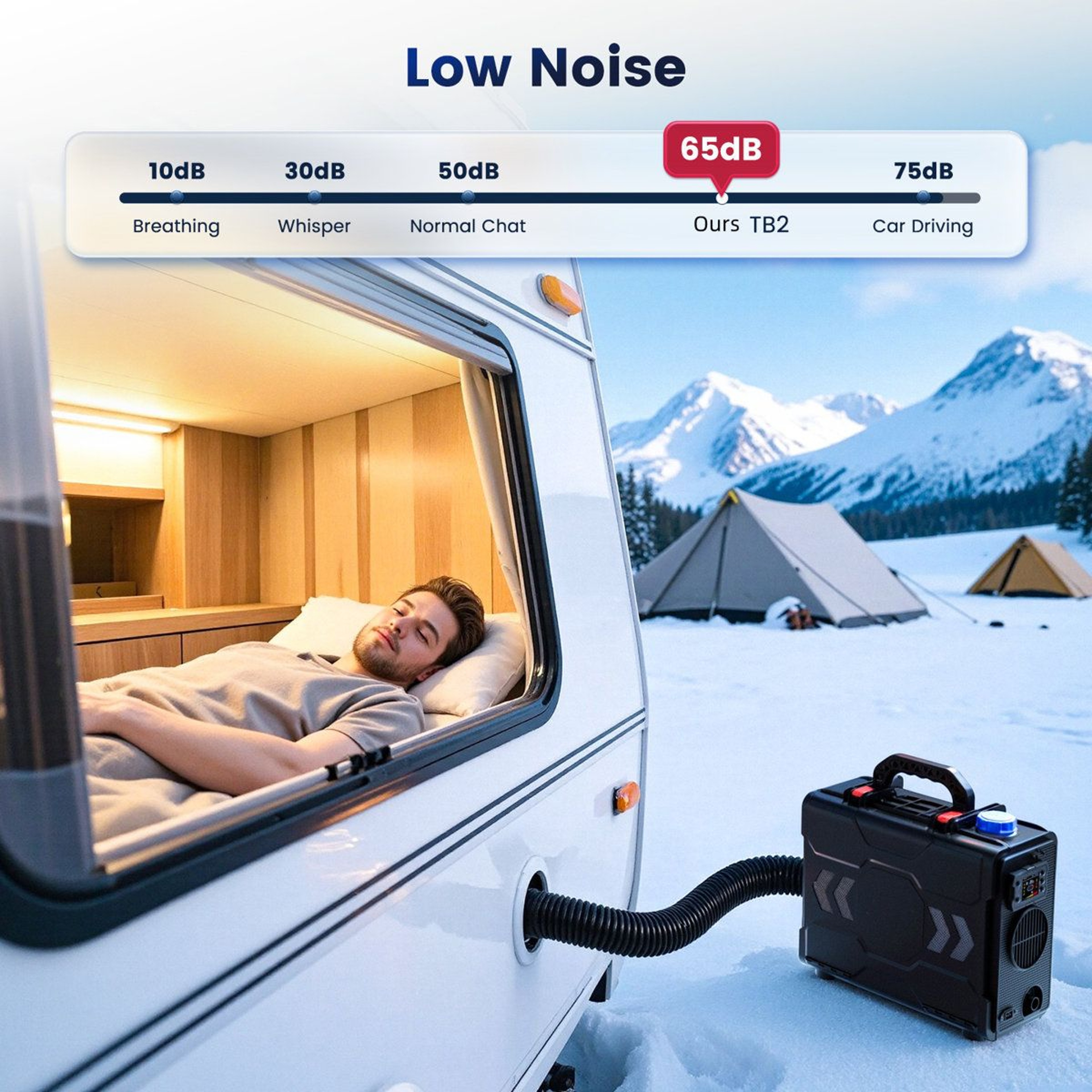 Portable 8KW Diesel Air Heater With 6L Tank And Digital Thermostat 3