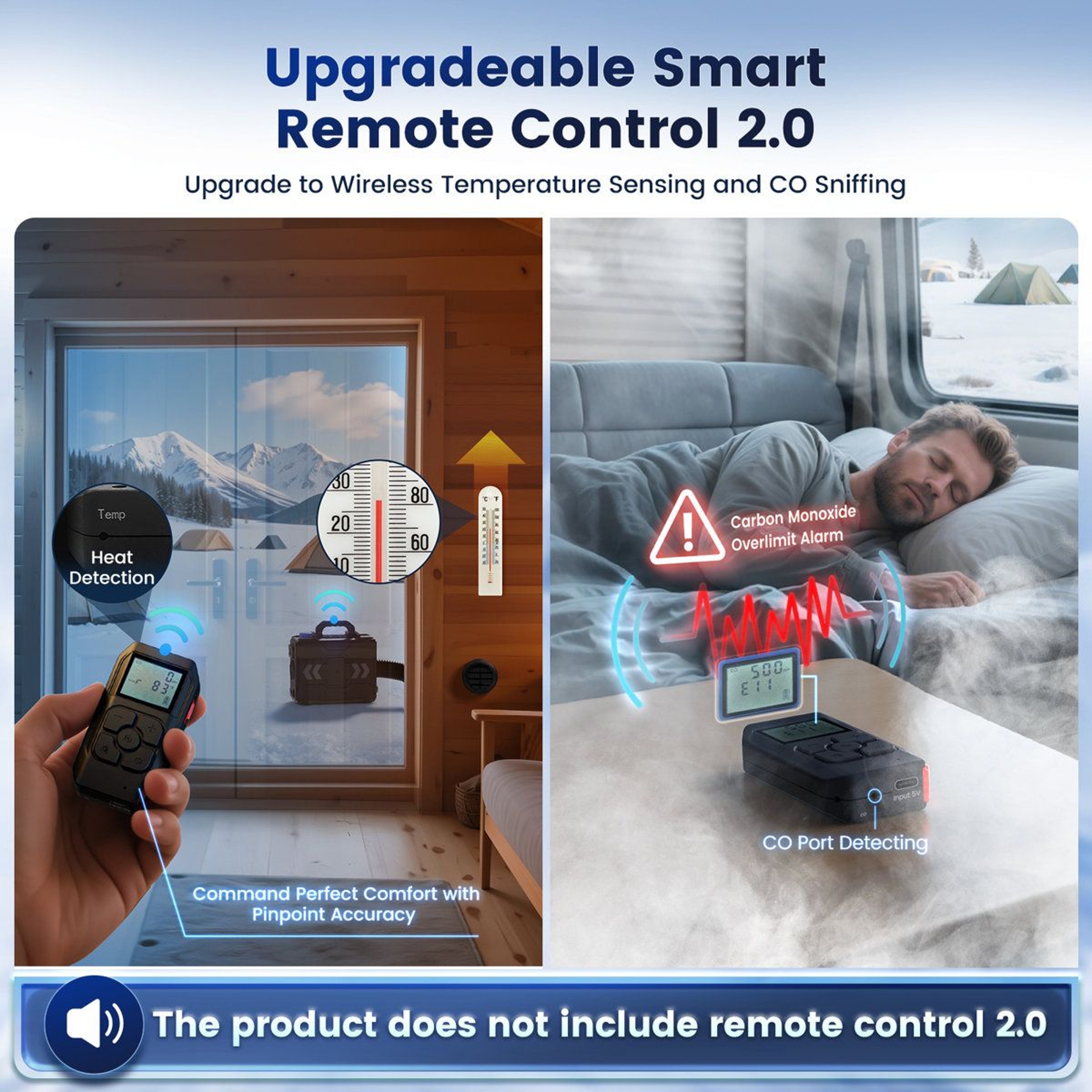 Portable 8KW Diesel Air Heater With 6L Tank And Digital Thermostat 4