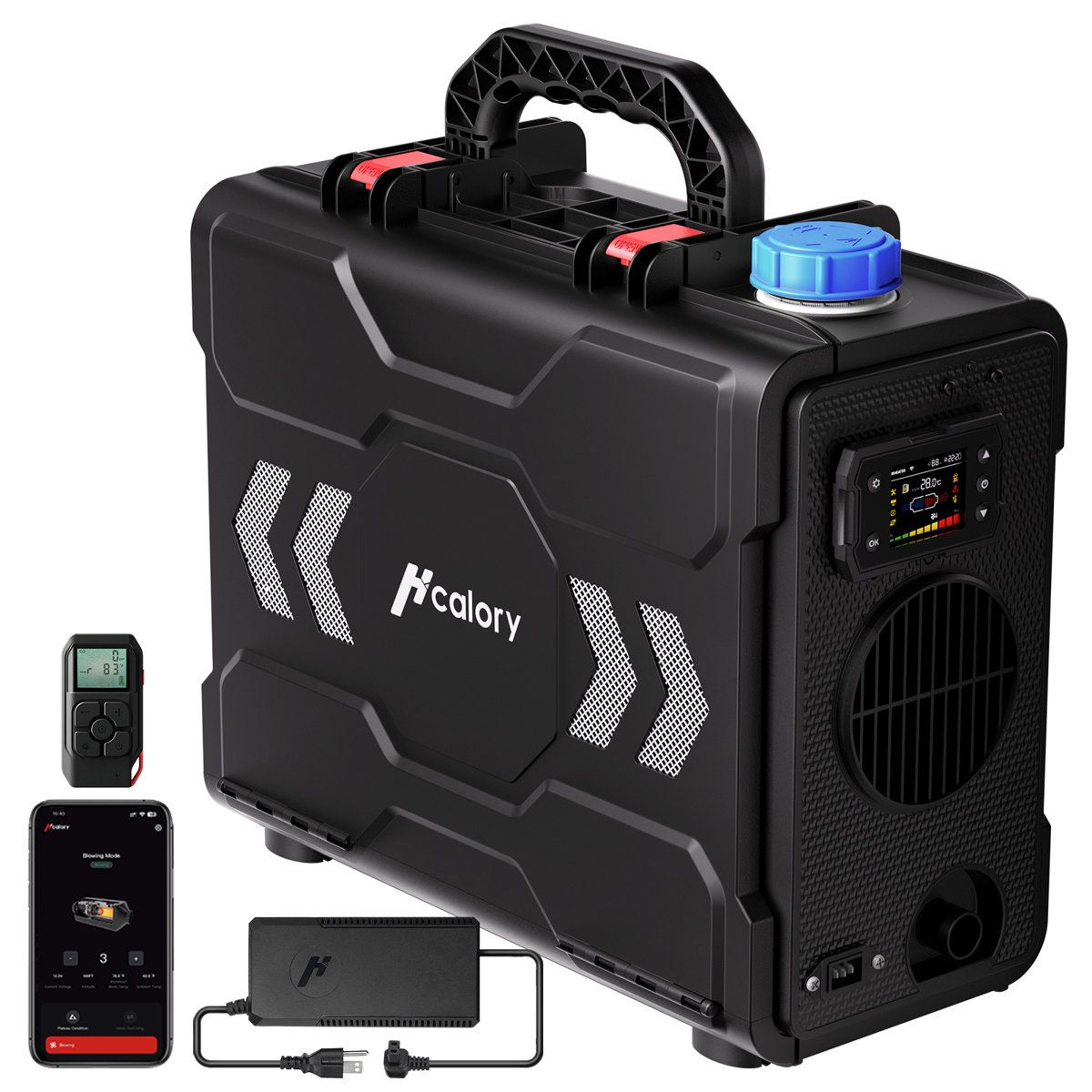 Portable 8KW Diesel Air Heater With 6L Tank And Digital Thermostat 0