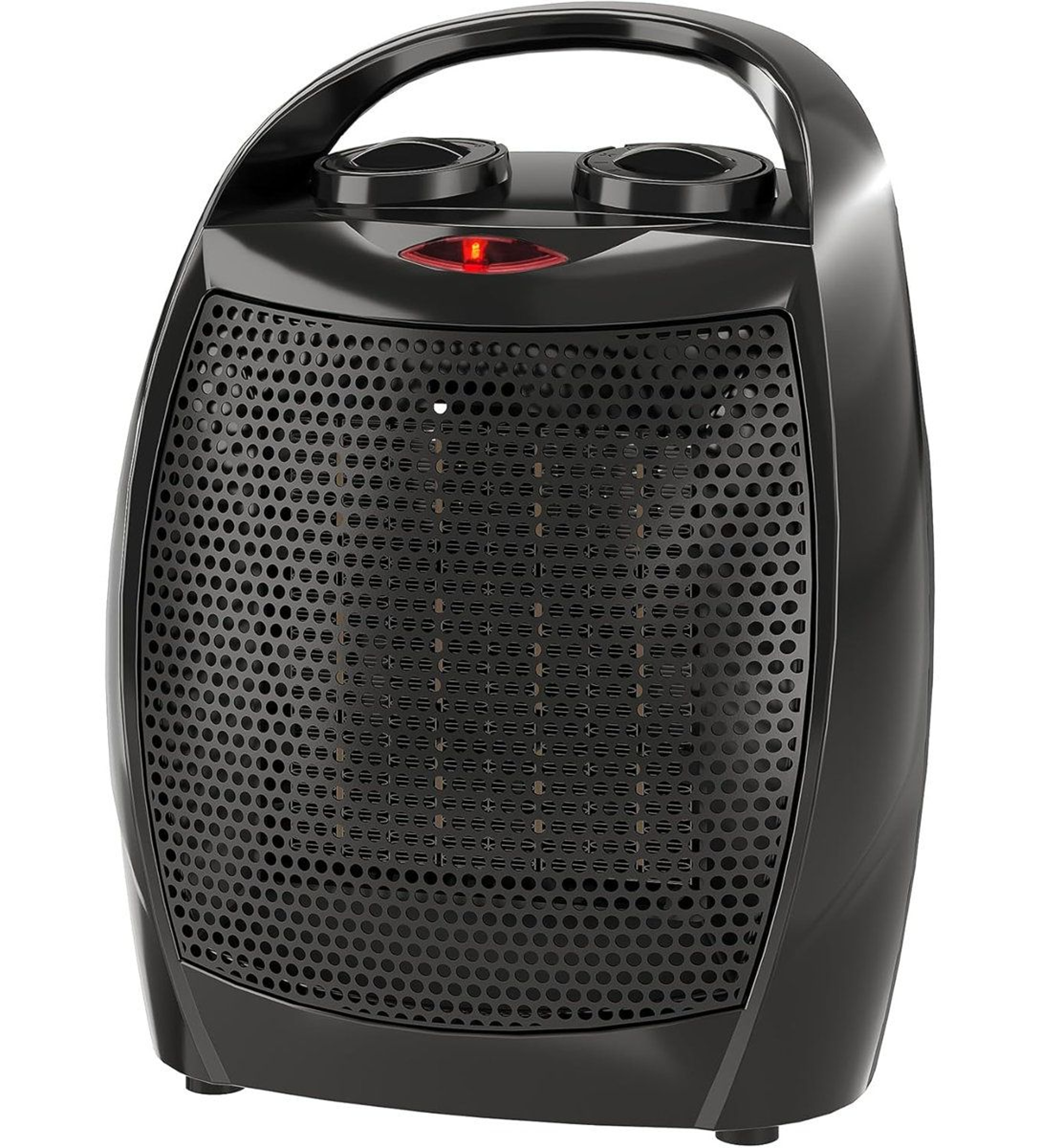 Portable Ceramic Space Heater With Thermostat 1500W750W And Fan Mode 0