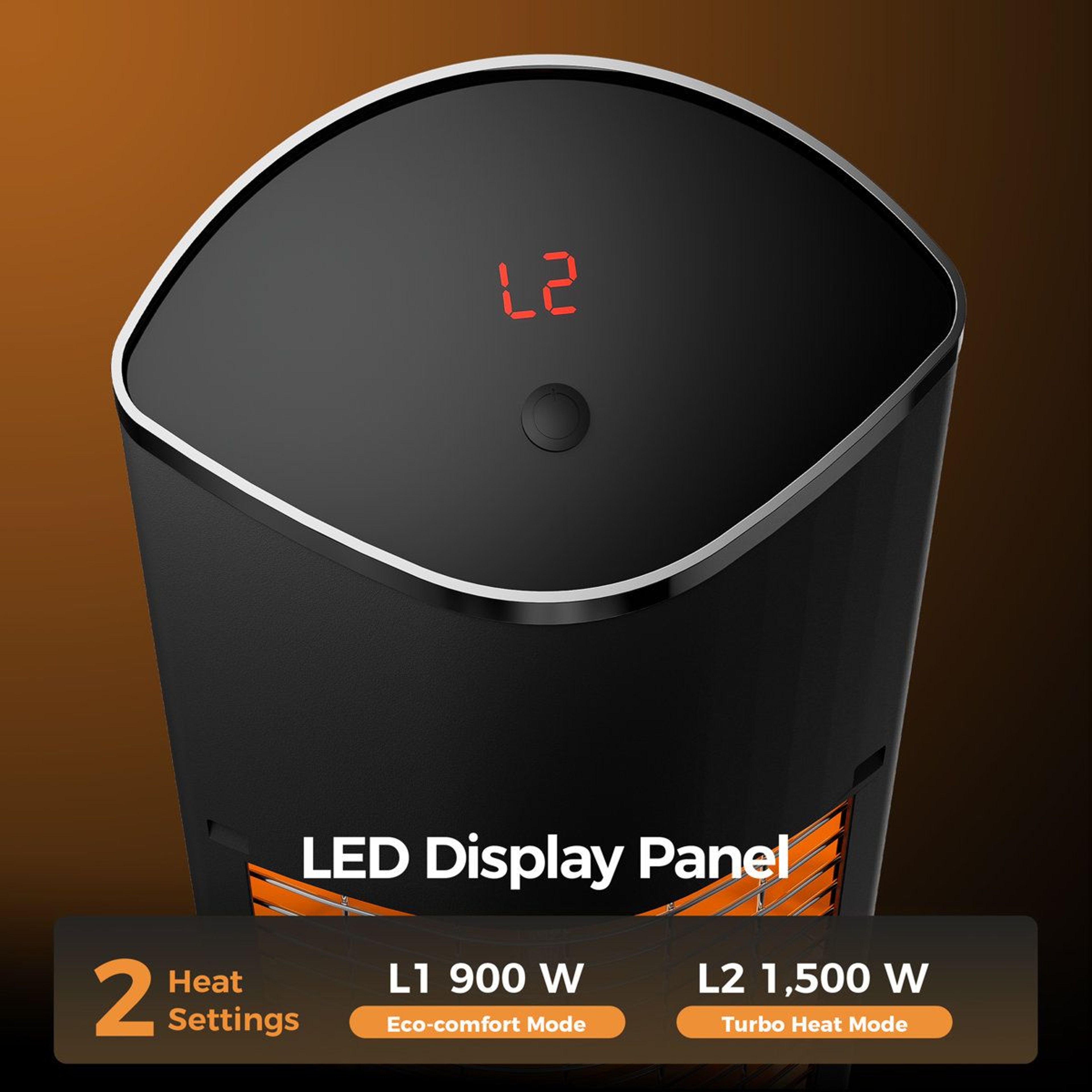 1500W Freestanding Electric Patio Heater With Remote Control And 24Hour Timer 1