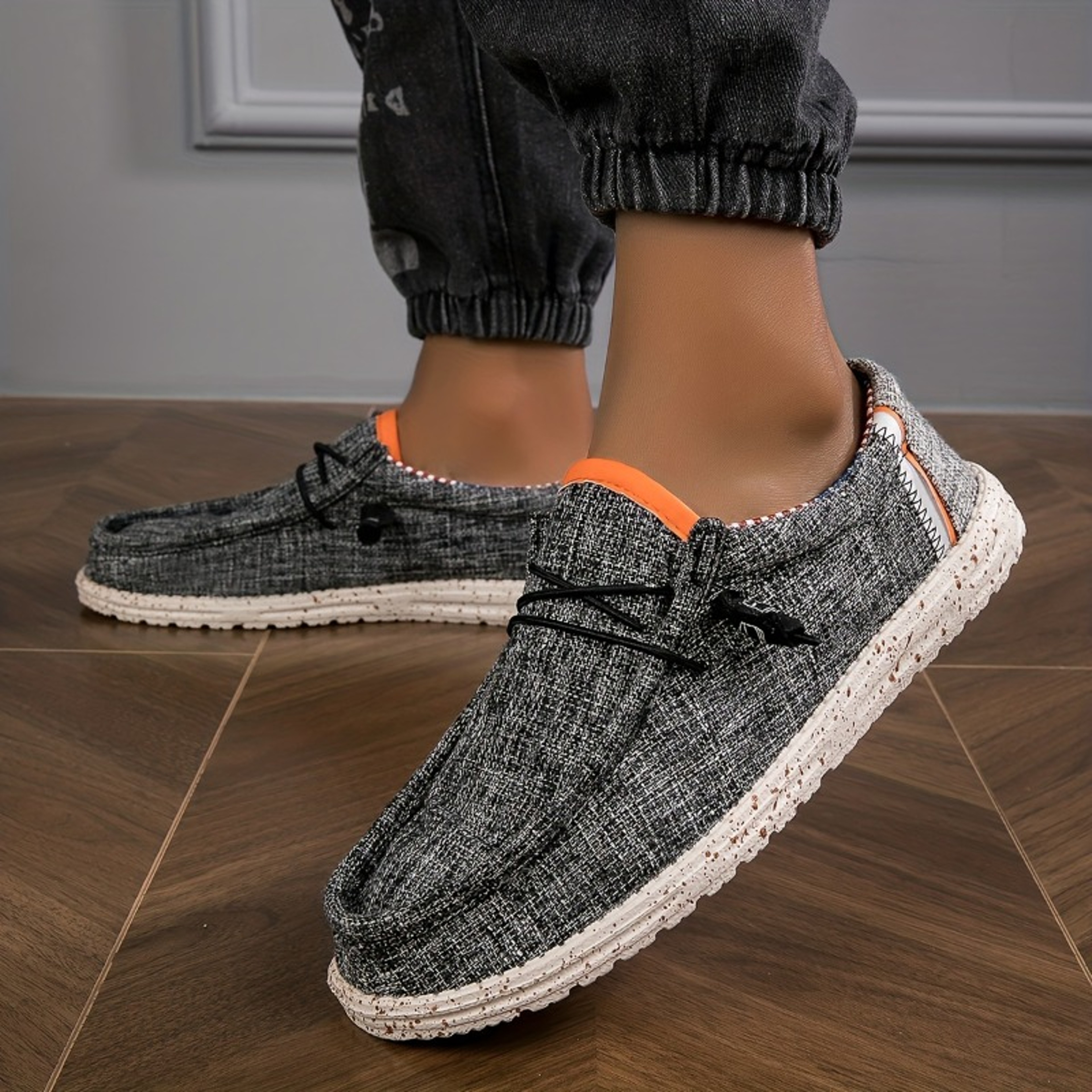 Men's Breathable Canvas Loafers and Casual Driving Shoes – view 3