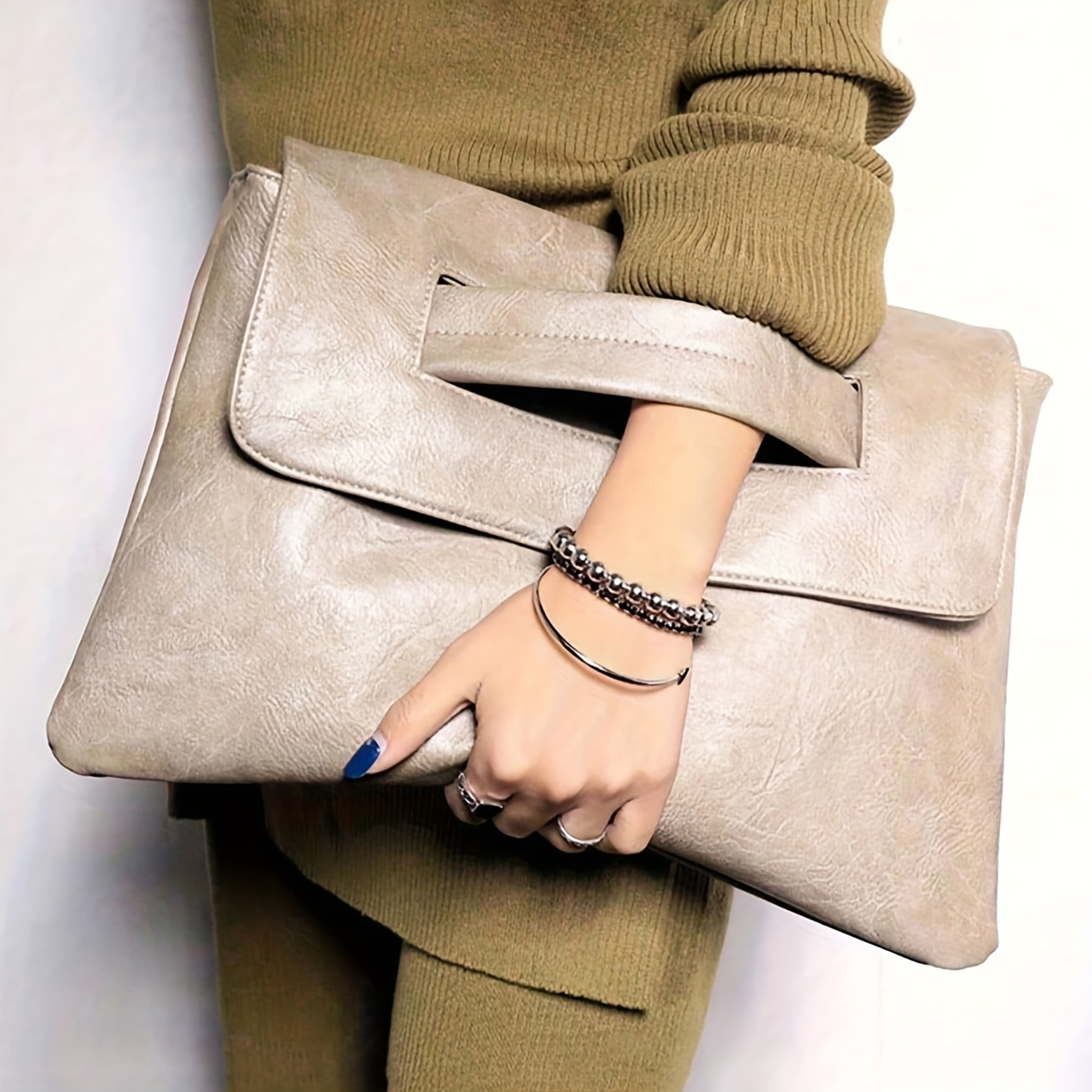 Vintage PU Leather Evening Clutch Bag – view 6