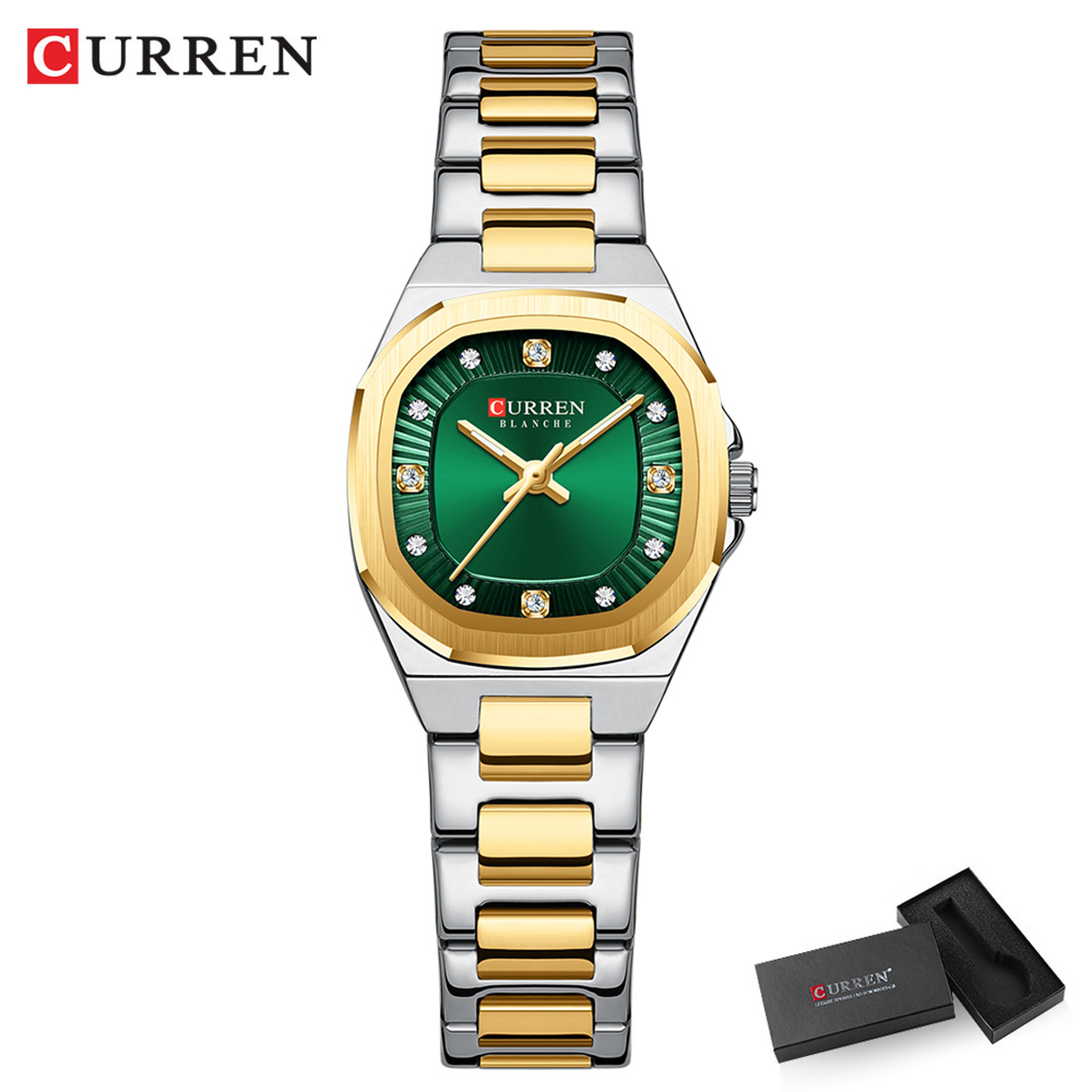 Curren Gold Women Watch Diamond Accents Stainless Steel – view 10