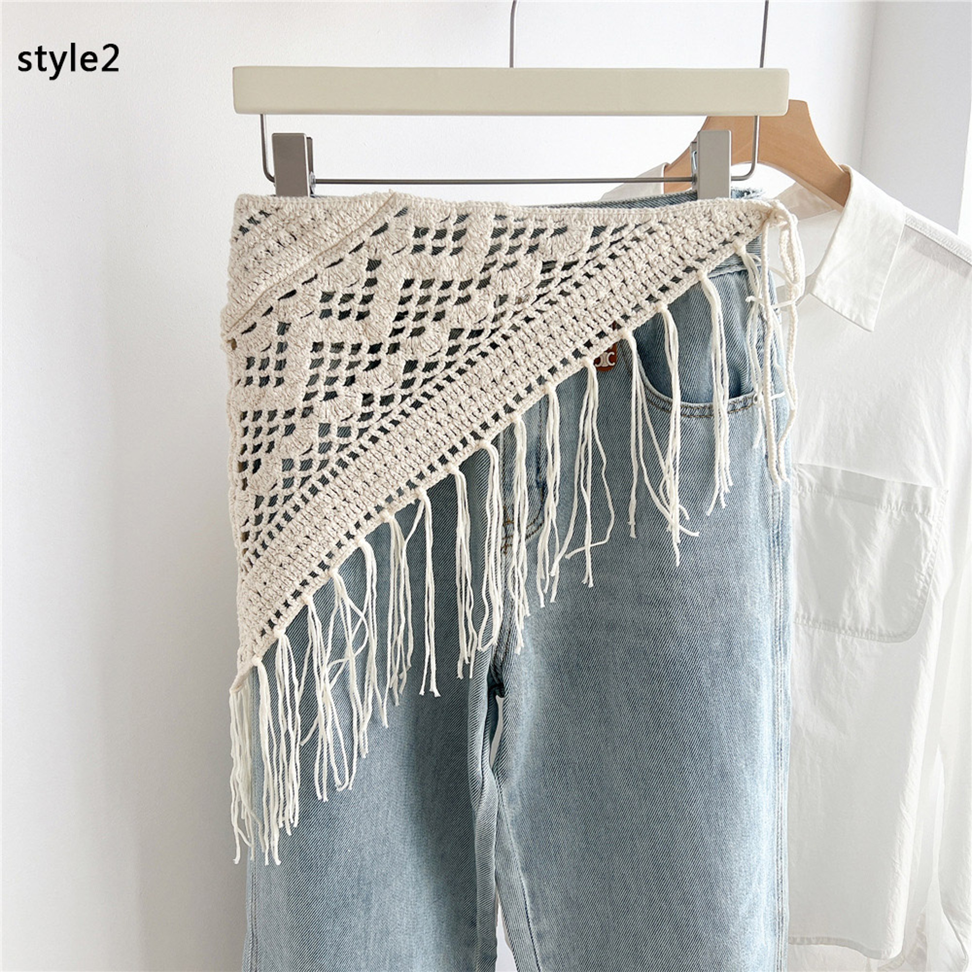 Retro Crochet Hair Scarf – view 7