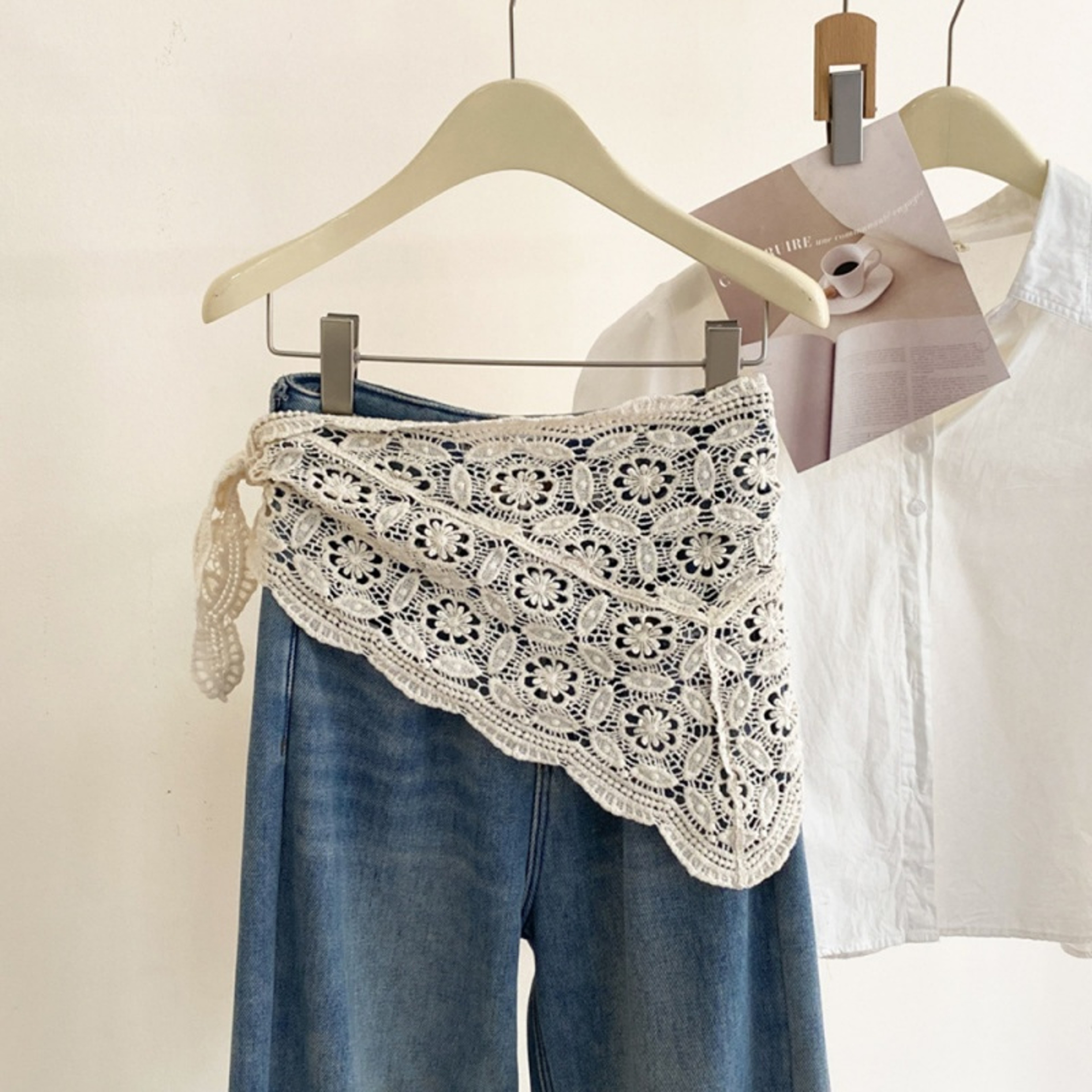 Retro Crochet Hair Scarf – view 10