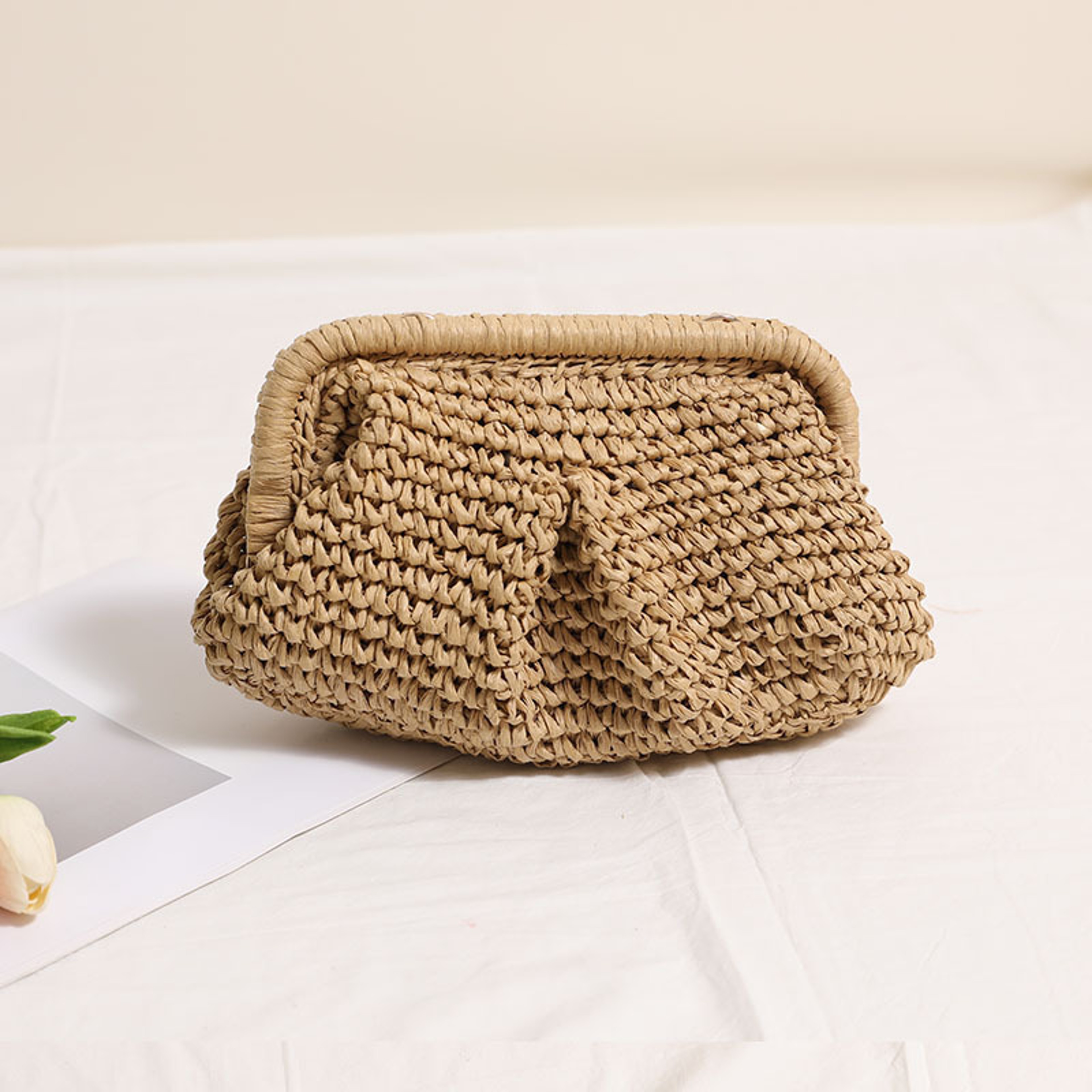 Lush Straw Woven Crossbody Bag – view 8
