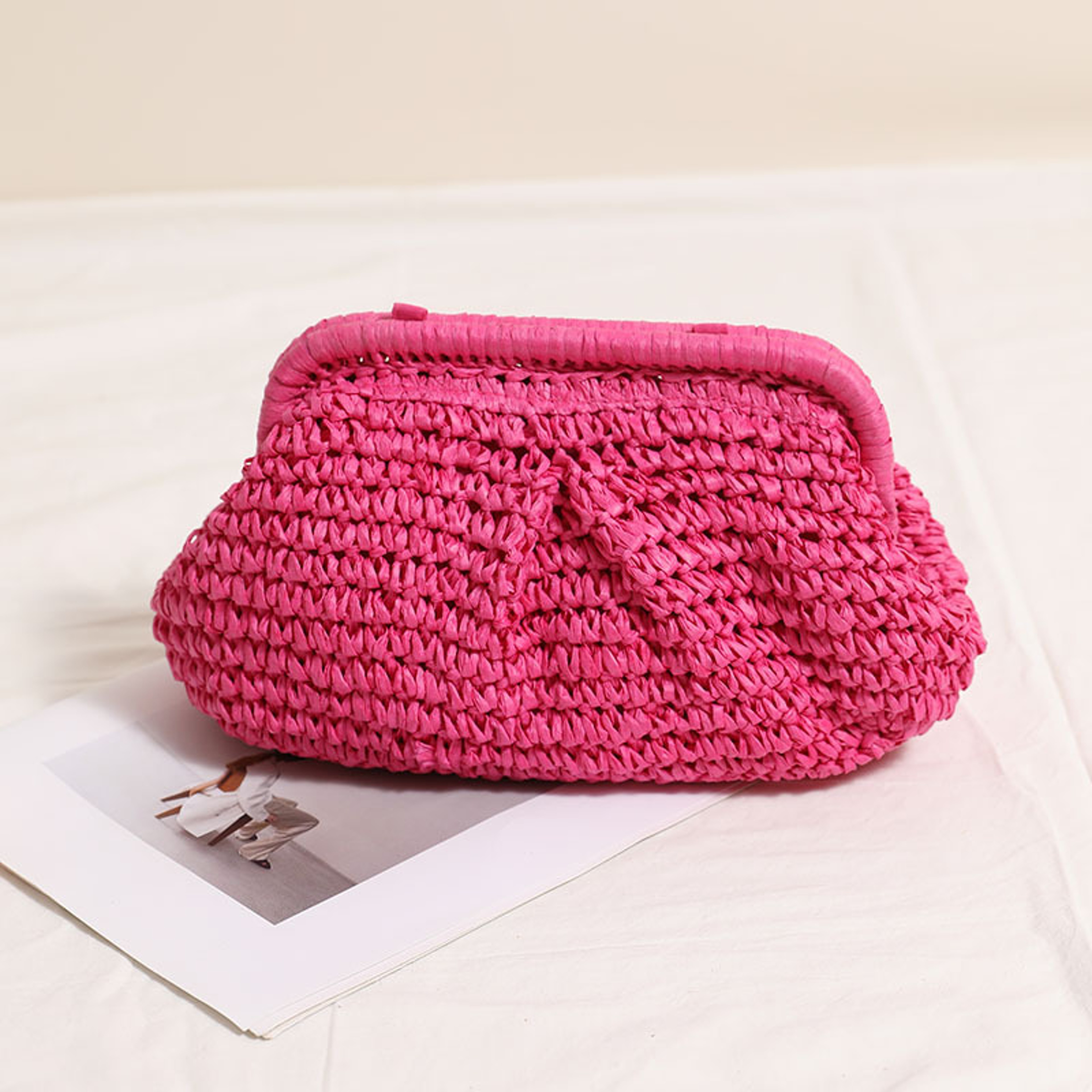 Lush Straw Woven Crossbody Bag – view 10