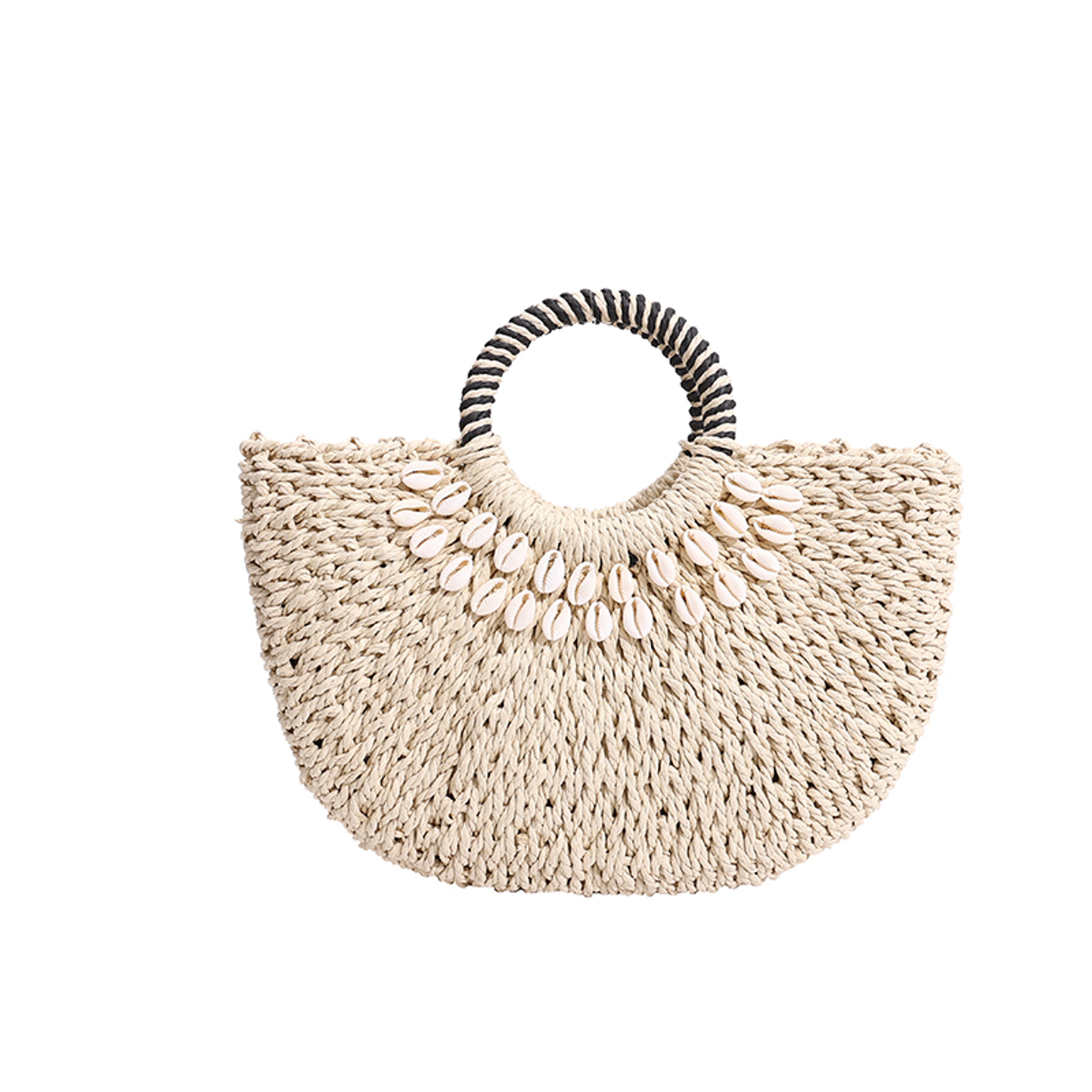 Woven Straw Handbag for Women Chic Designer Summer Tote – view 6