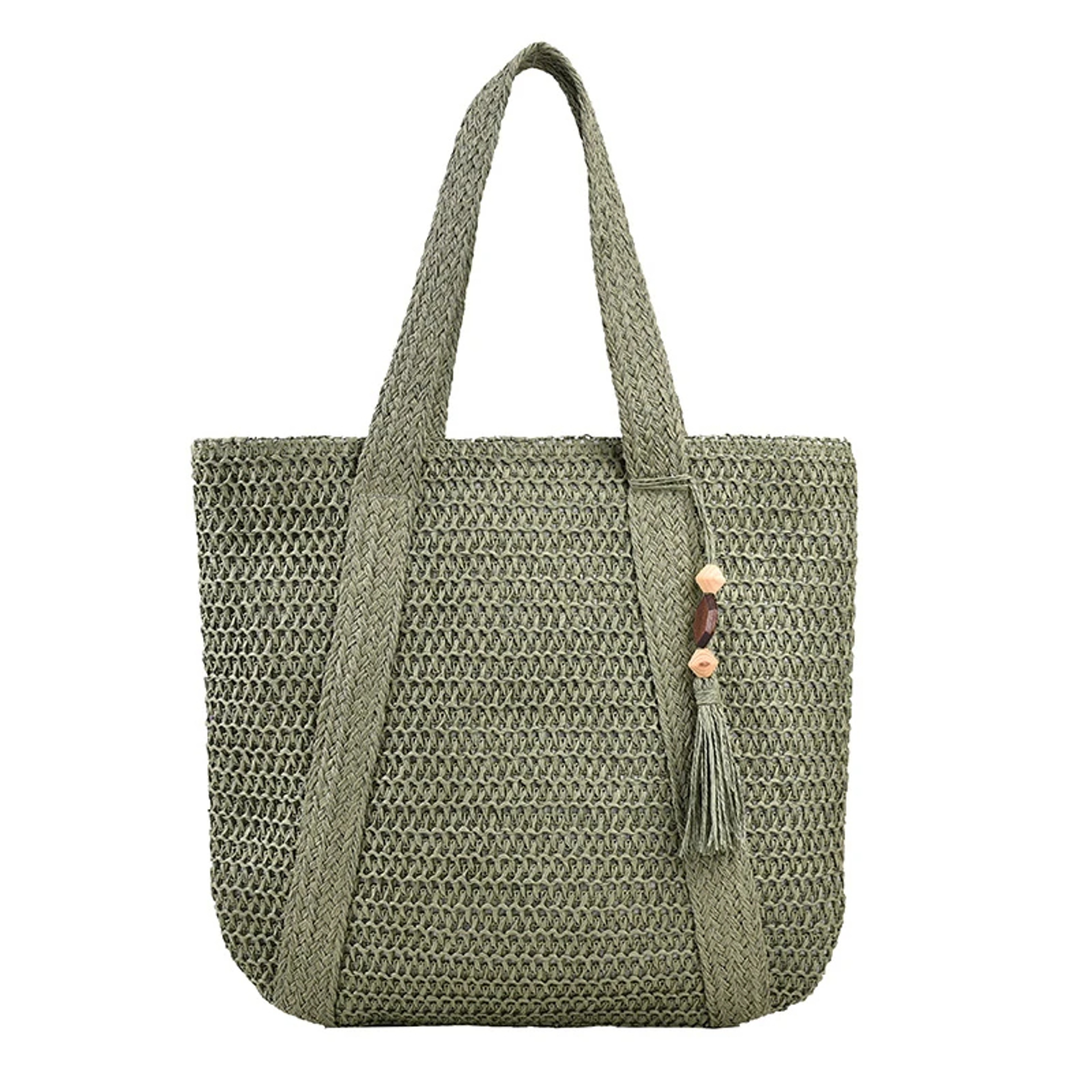 Bohemian Straw Weave Tote Bag & Summer Beach Handbag – view 8
