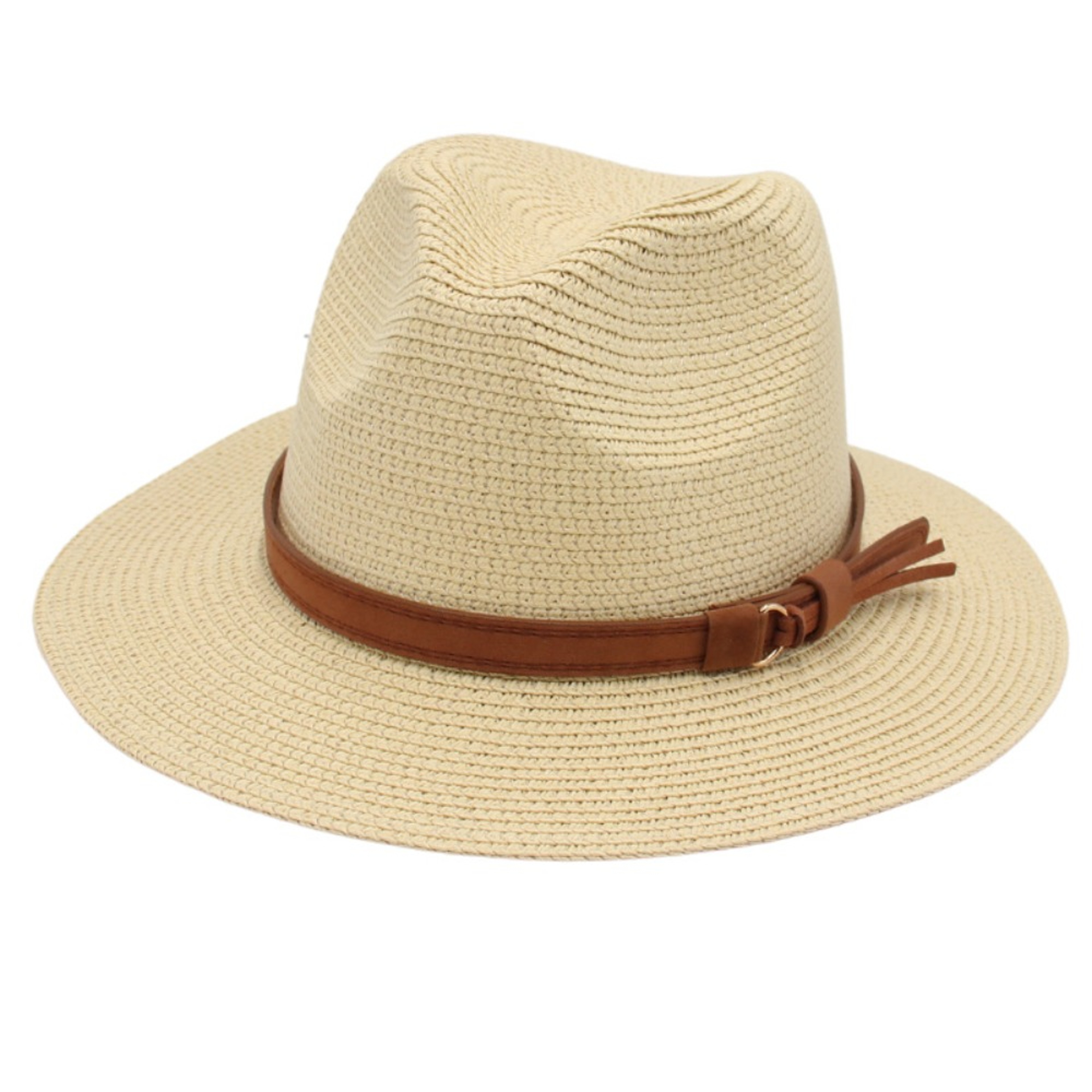Woven Straw Sun Hat for Women Wide Brim Beach Panama Hat – view 7