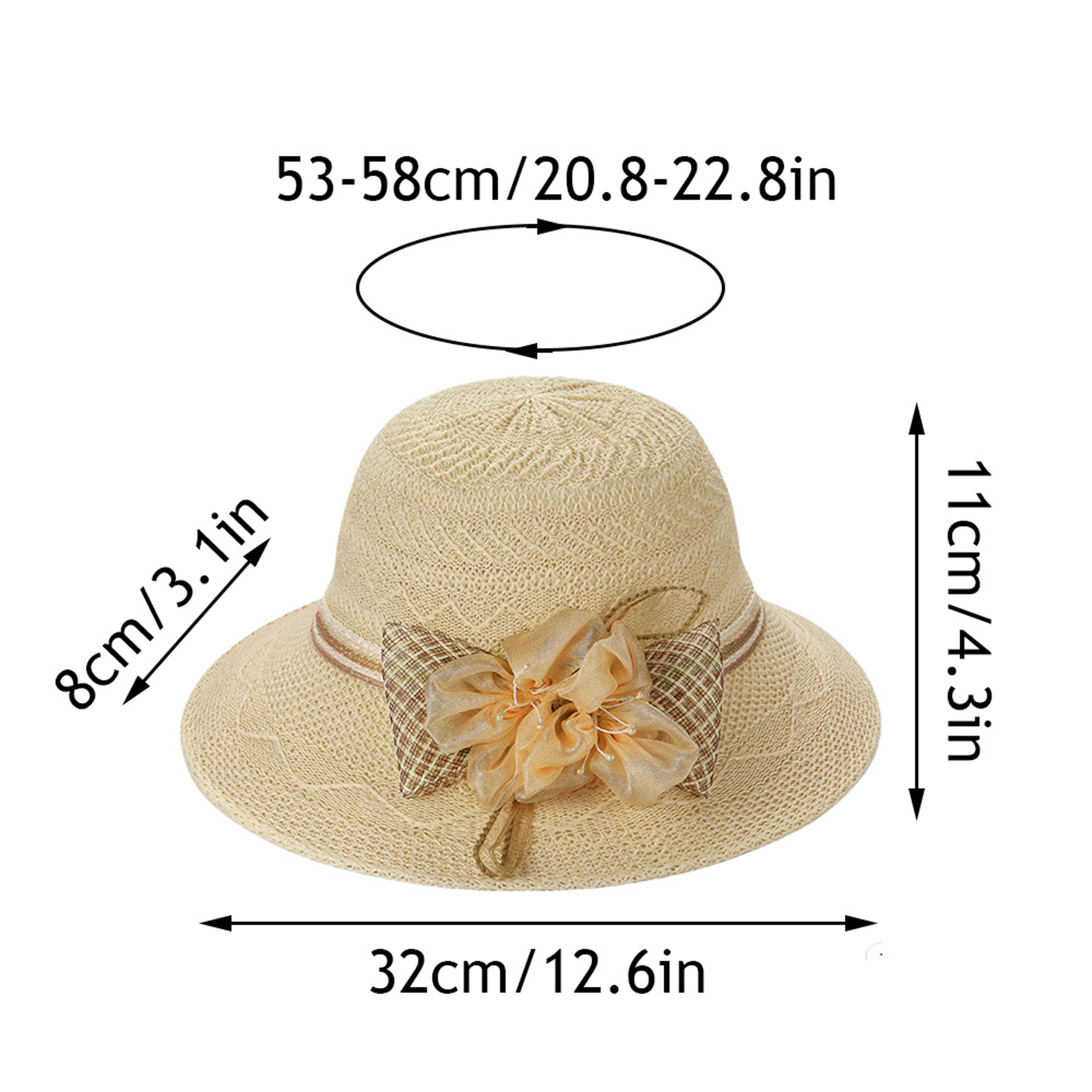 Elegant Wide Brim Straw Hat for Women Sun Protection and Beach Vacation – view 6