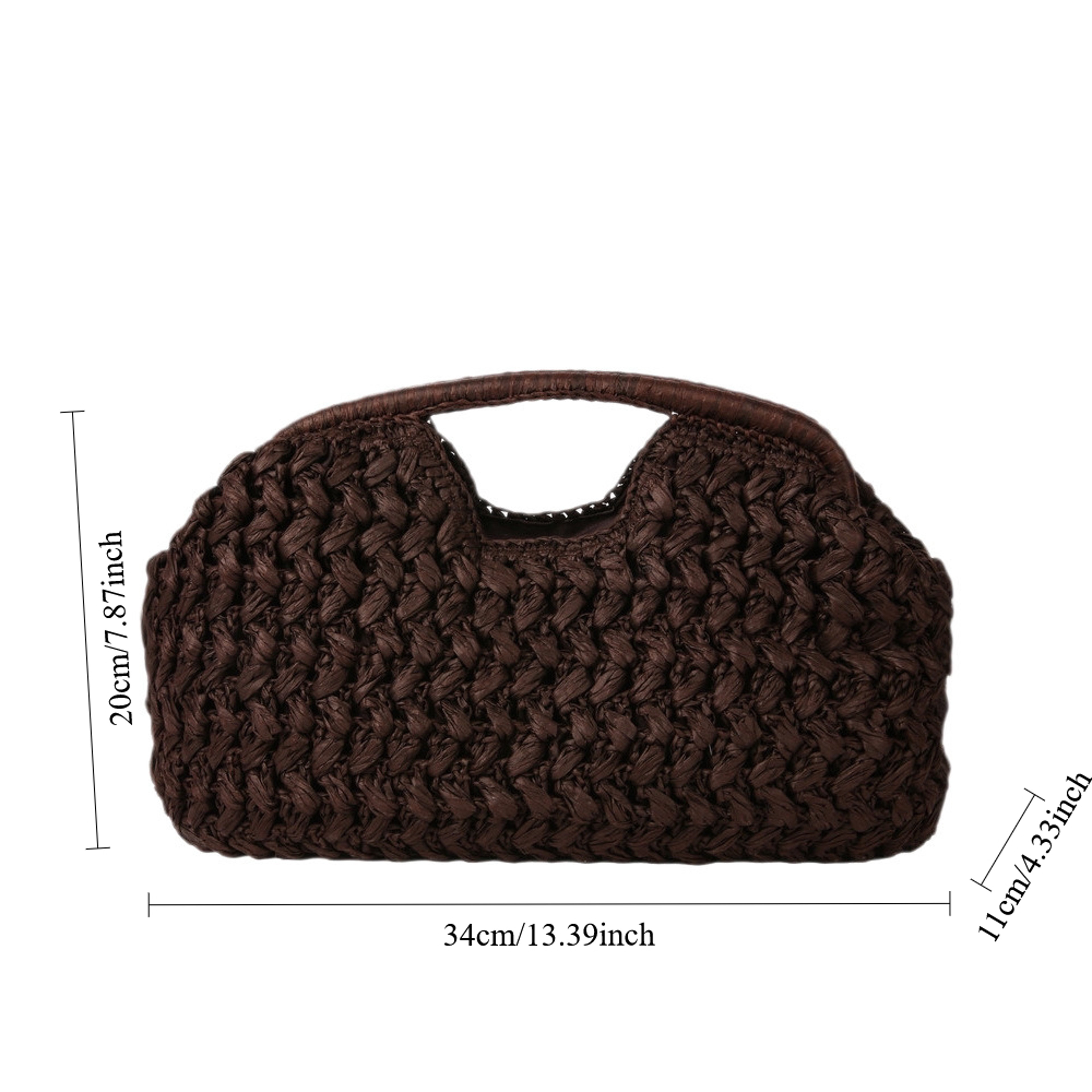 New Summer Beach Bag Woven Straw Tote Purse for Women – view 6