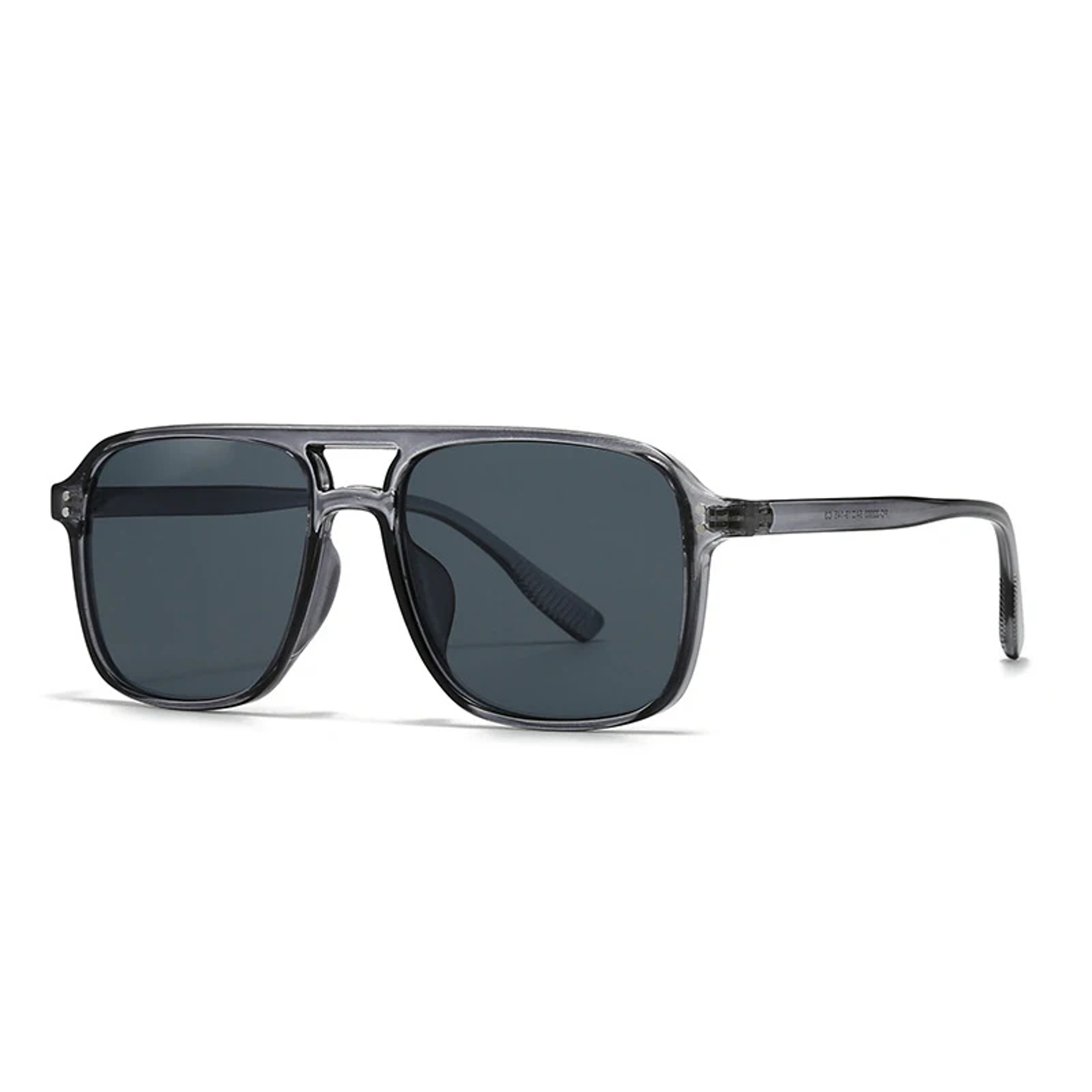 SO&EI Retro Square Sunglasses with Double Bridges and UV400 Protection – view 11