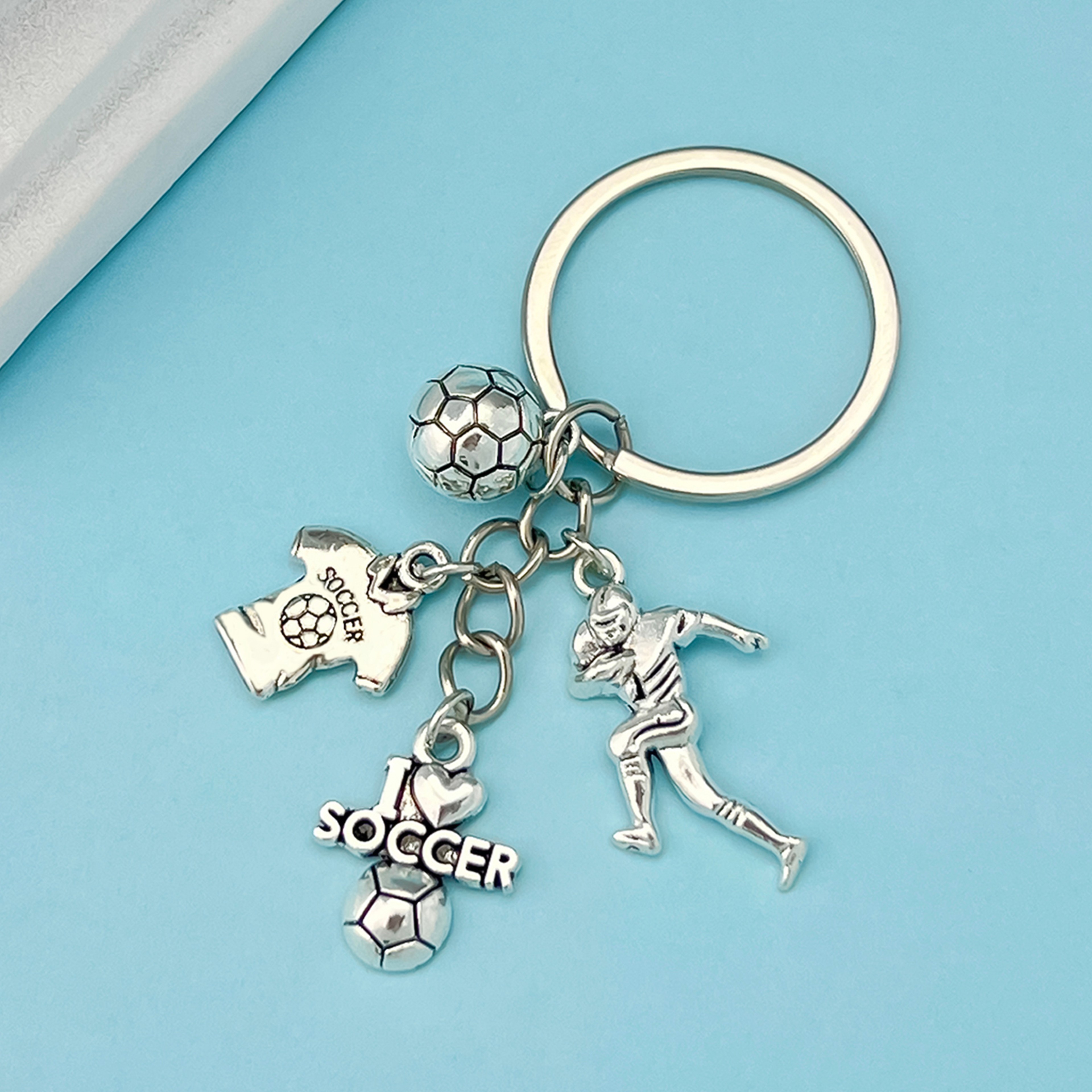 Premium Metal Football Keychain For Sports Fans And Daily Carry 0