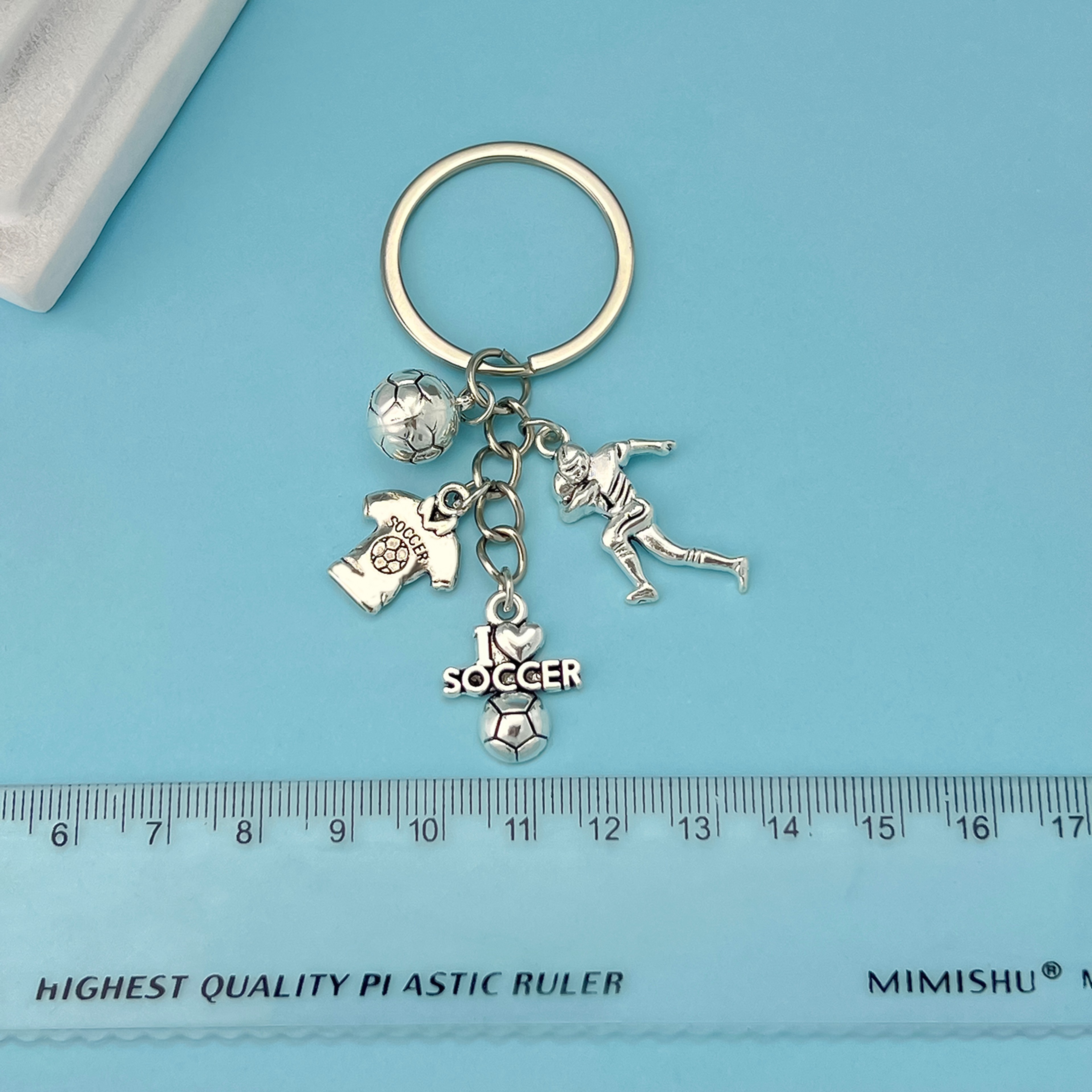 Premium Metal Football Keychain For Sports Fans And Daily Carry 3