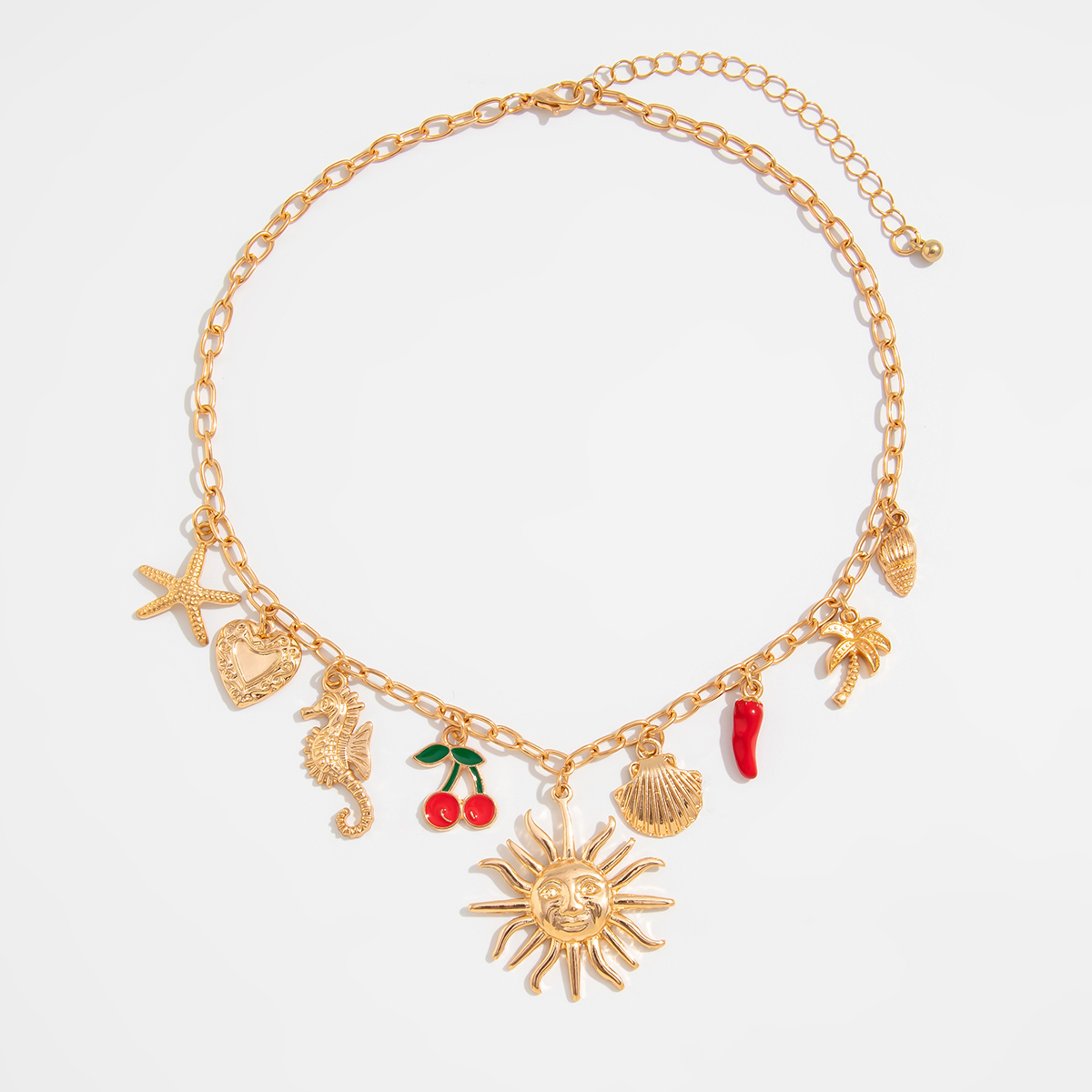 Salircon Gold Starfish Necklace For Women Vintage Summer Beach Jewelry 3