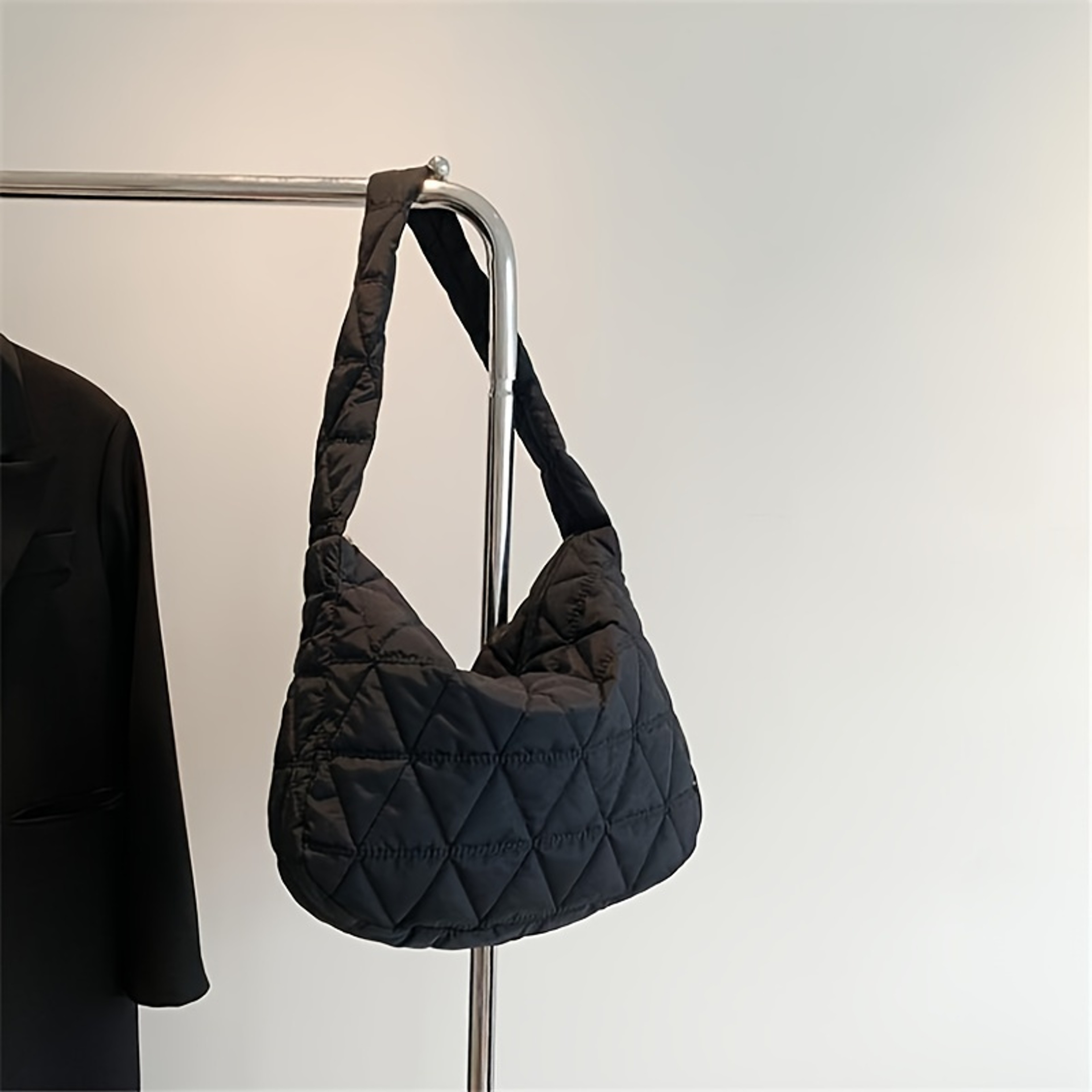 Stylish Quilted Puffer Crossbody Tote Bag for Women – view 4