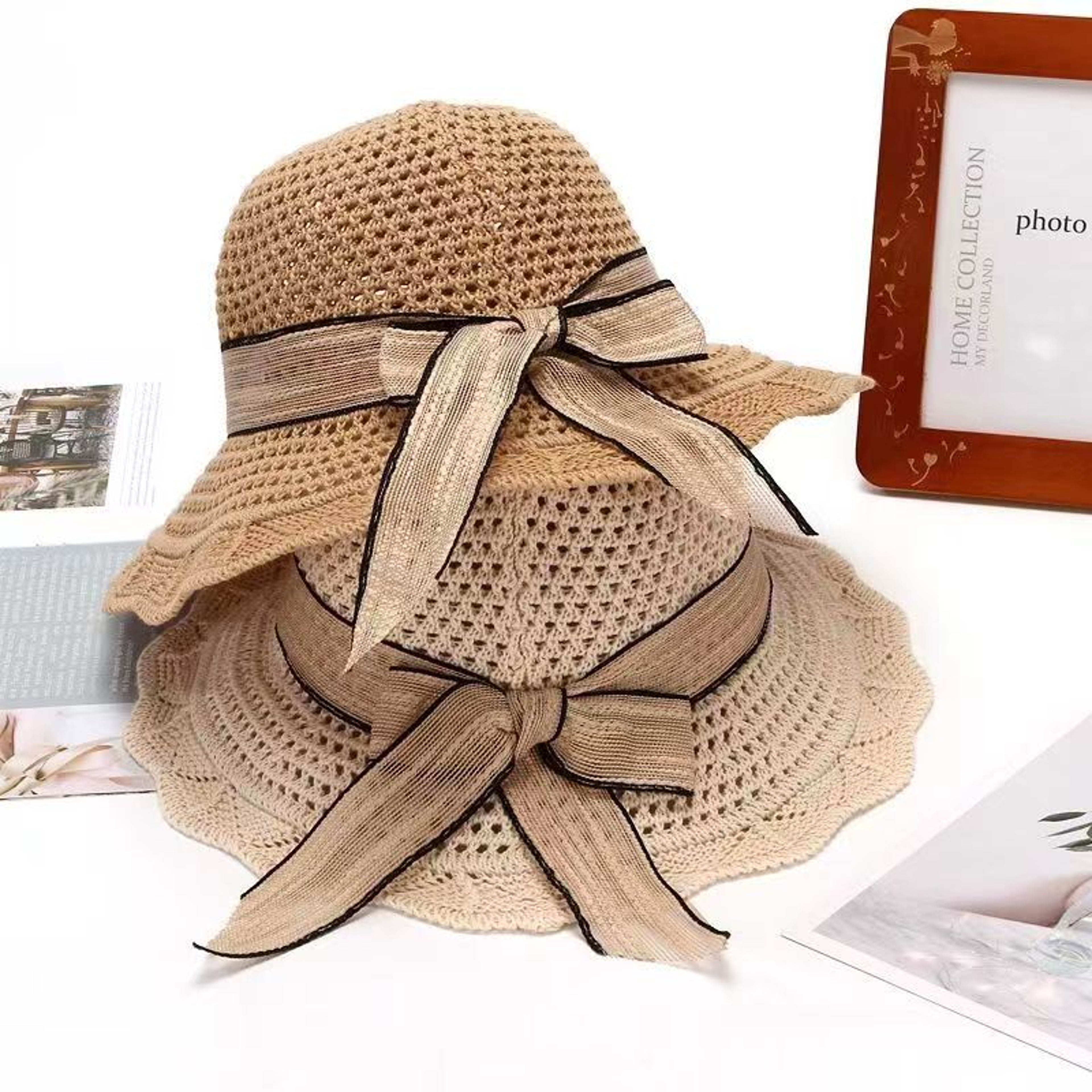 Foldable Wide Brim Sun Hat for Women – view 4