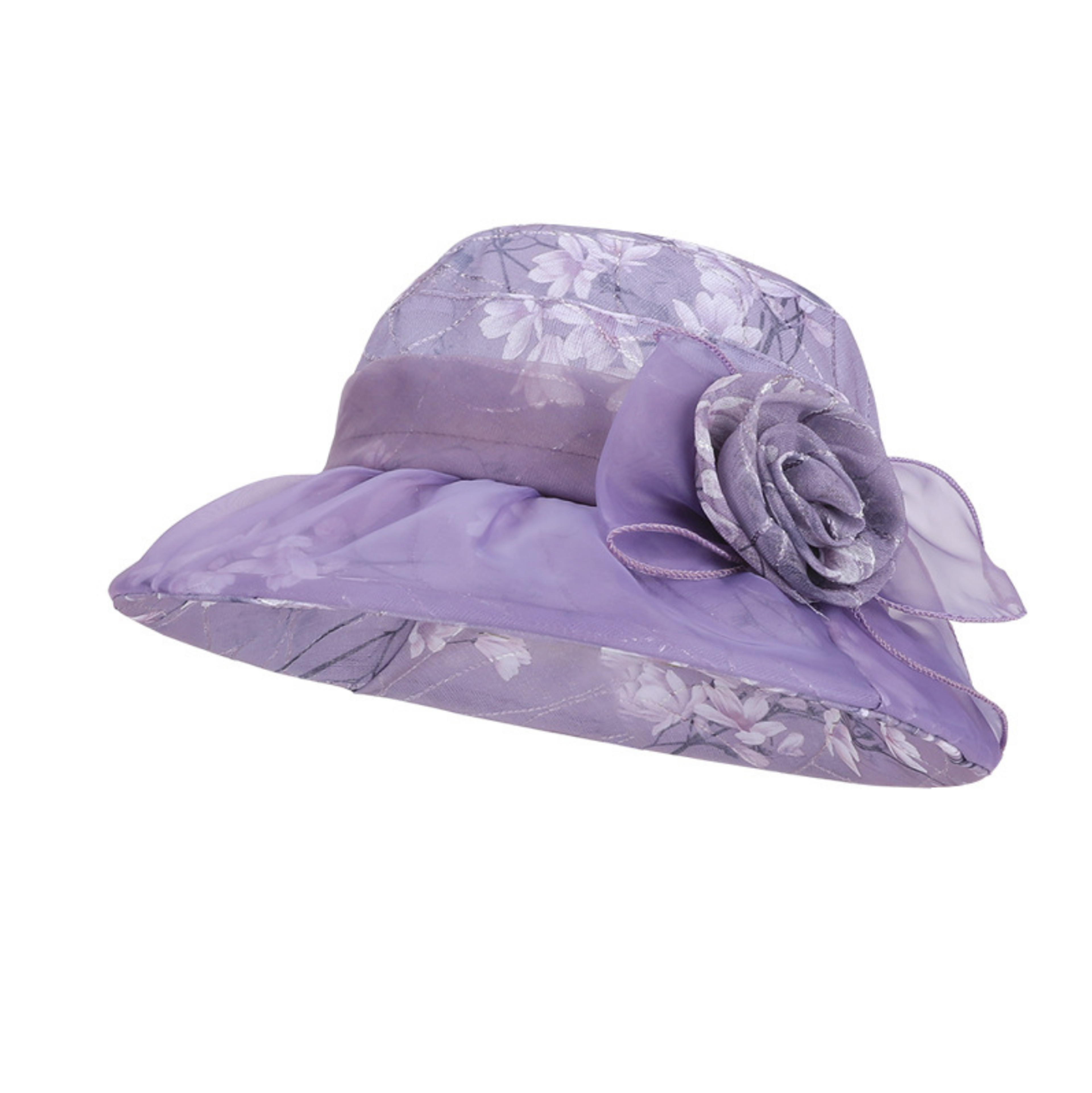 Elegant Mesh Flower wide-brim sun hat for Women Breathable Summer Beach Sun Protection – view 9