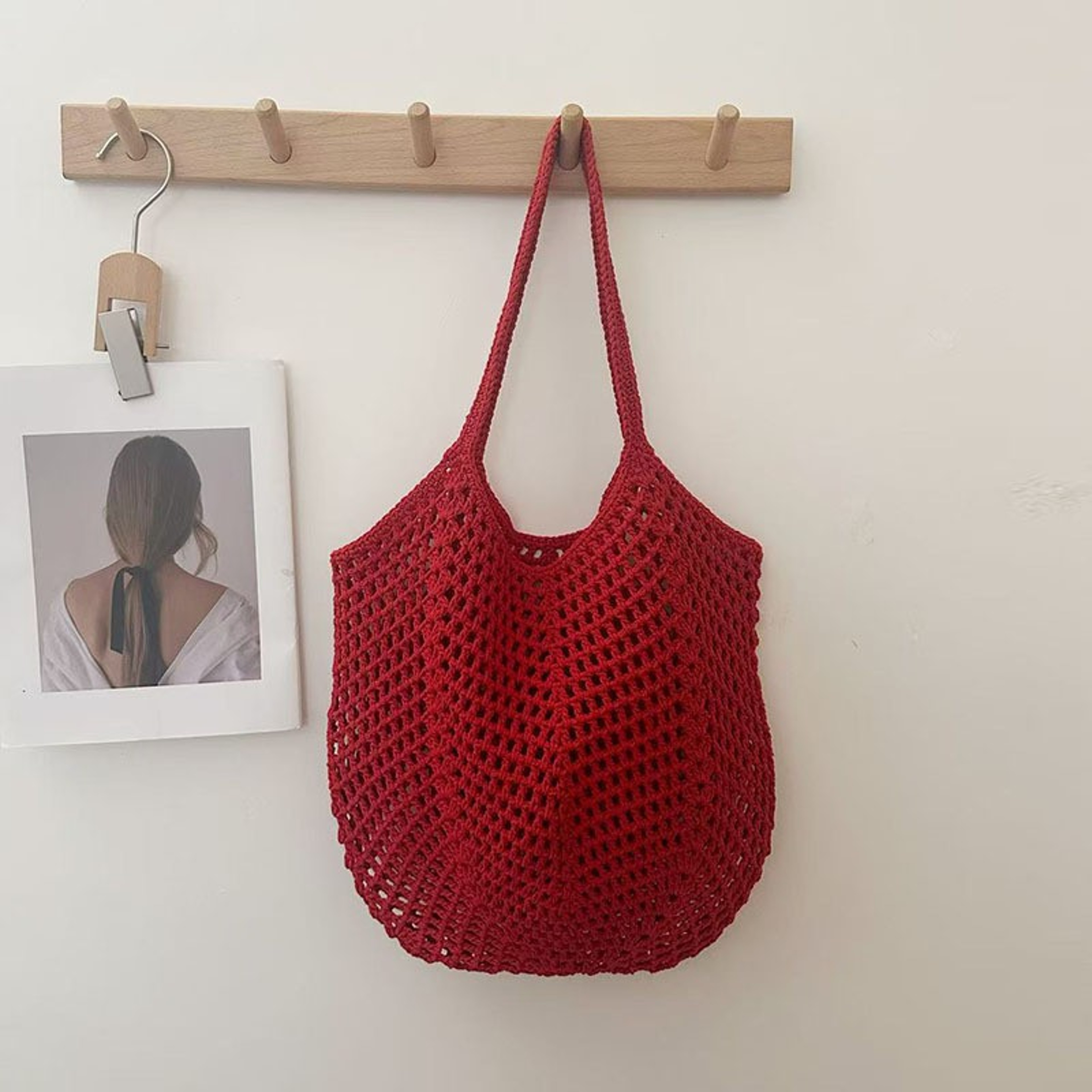 Handmade Cotton Woven Beach Tote Bag for Women – view 12
