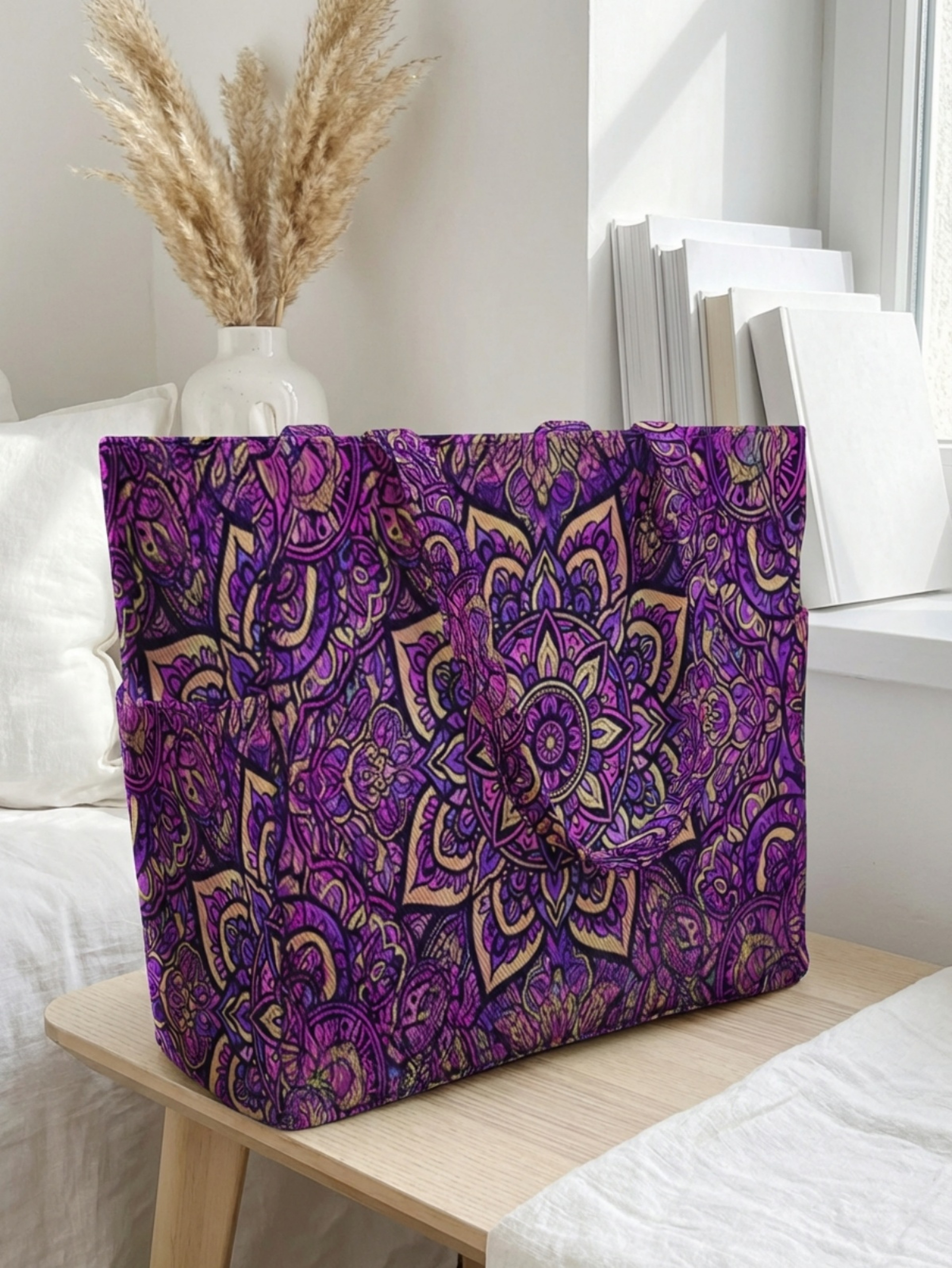 Floral Canvas Tote Bag for Women – view 10
