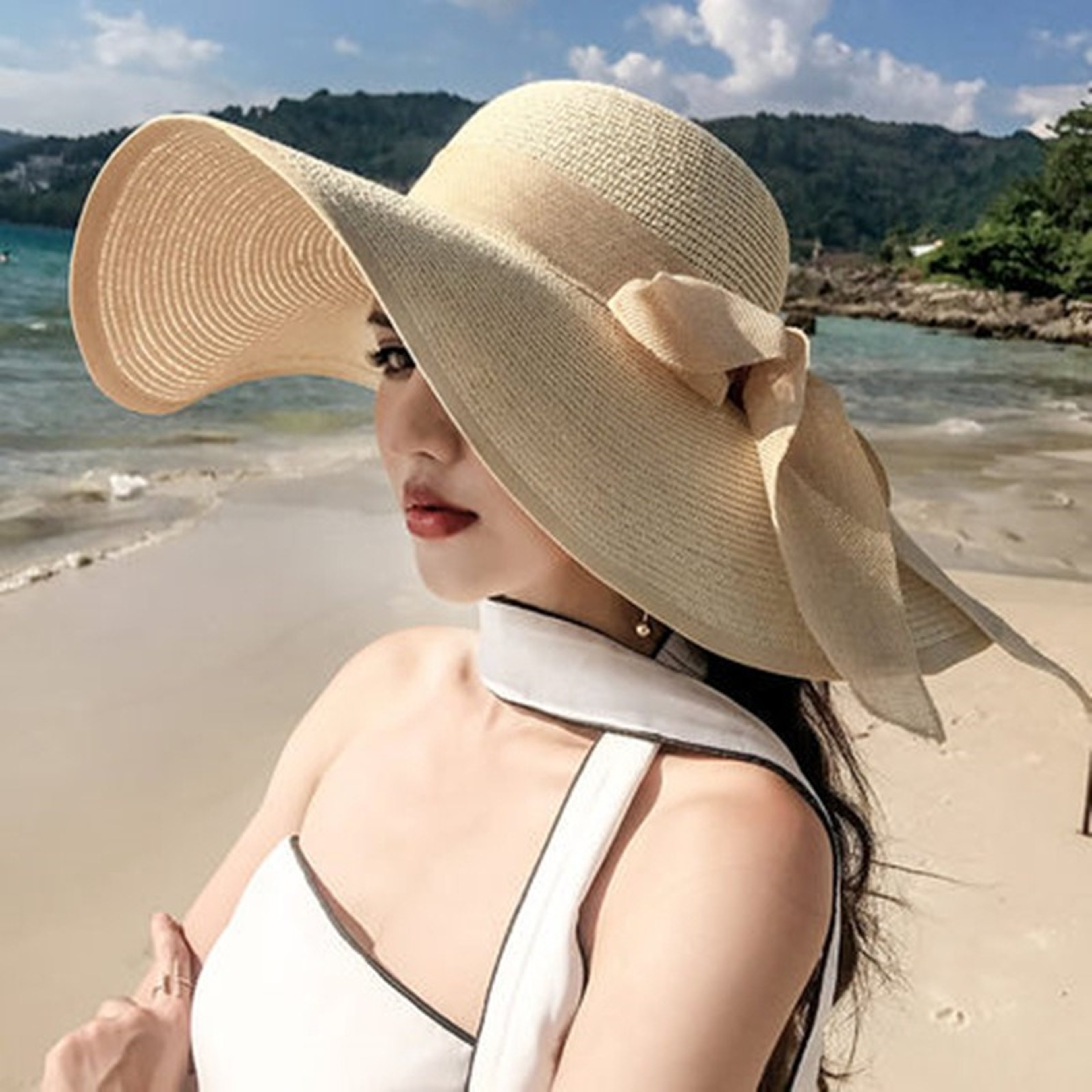 Solaria Luxe Oversized Sun Hat – view 6
