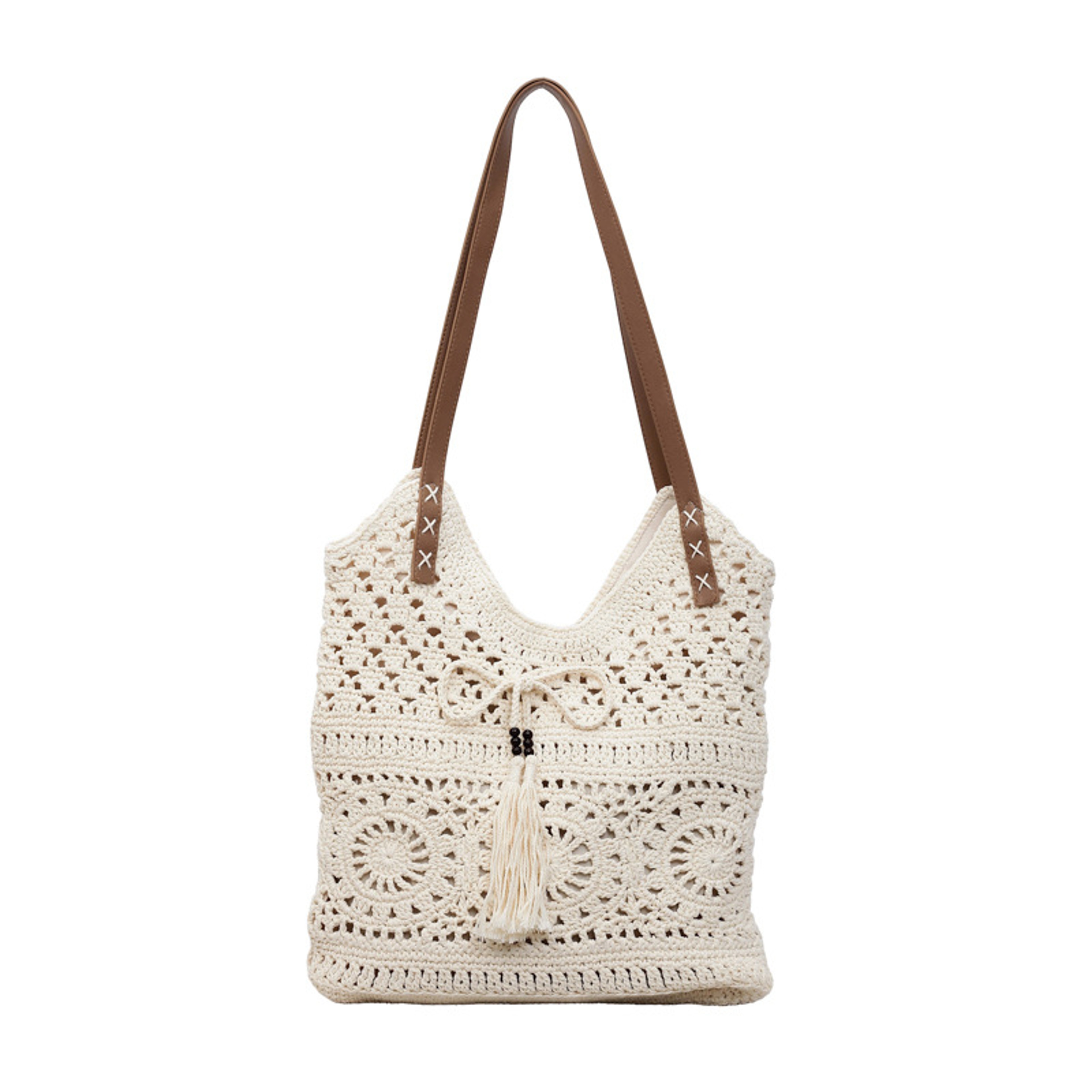 Large Capacity Cotton Woven Shoulder Bag – view 6