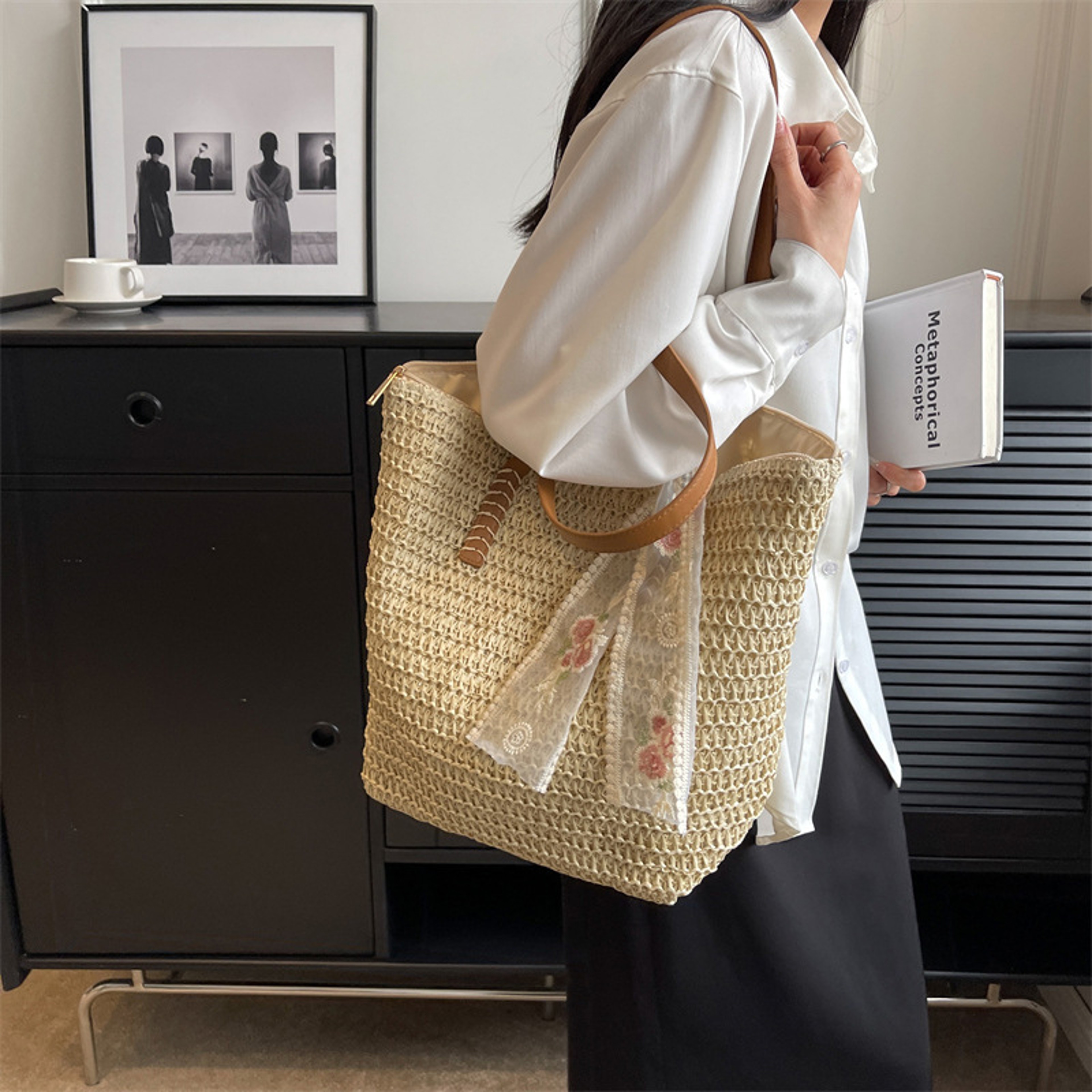 Handmade Woven Tote Bag for Women – view 4
