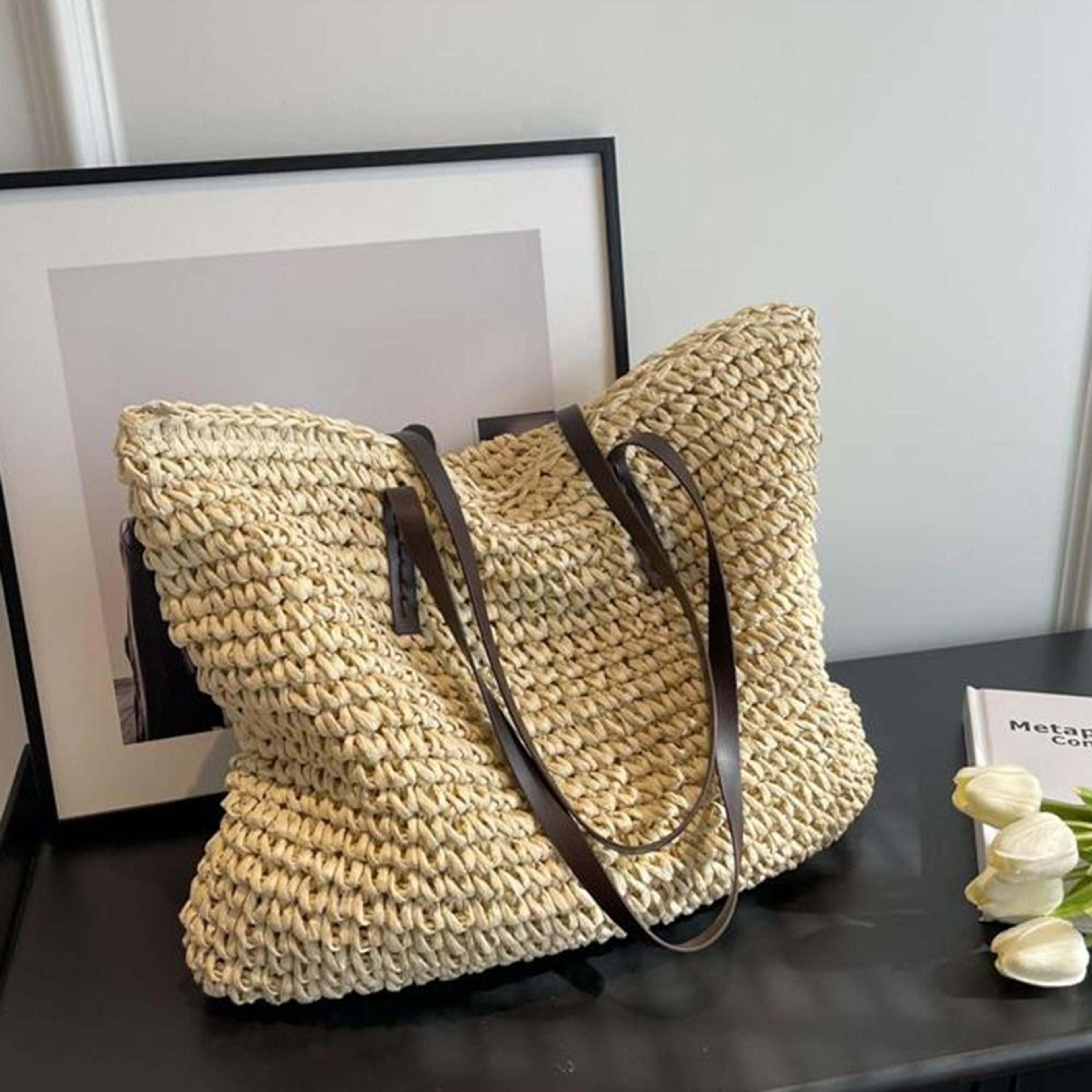 Artisan Woven Beach Tote Bag for Women – view 9
