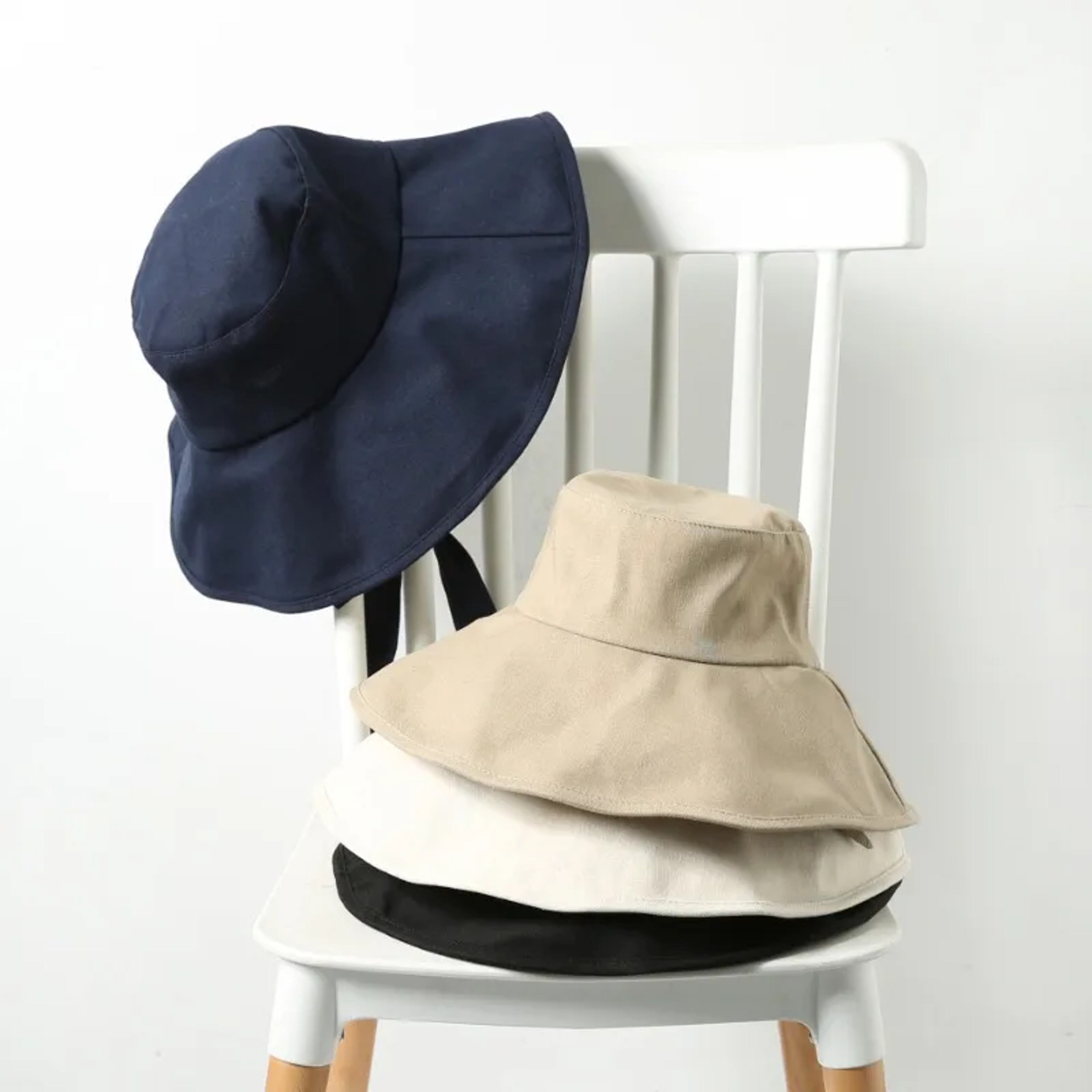 Chic Cotton Linen Sun Hat For Women With Wide Brim 1