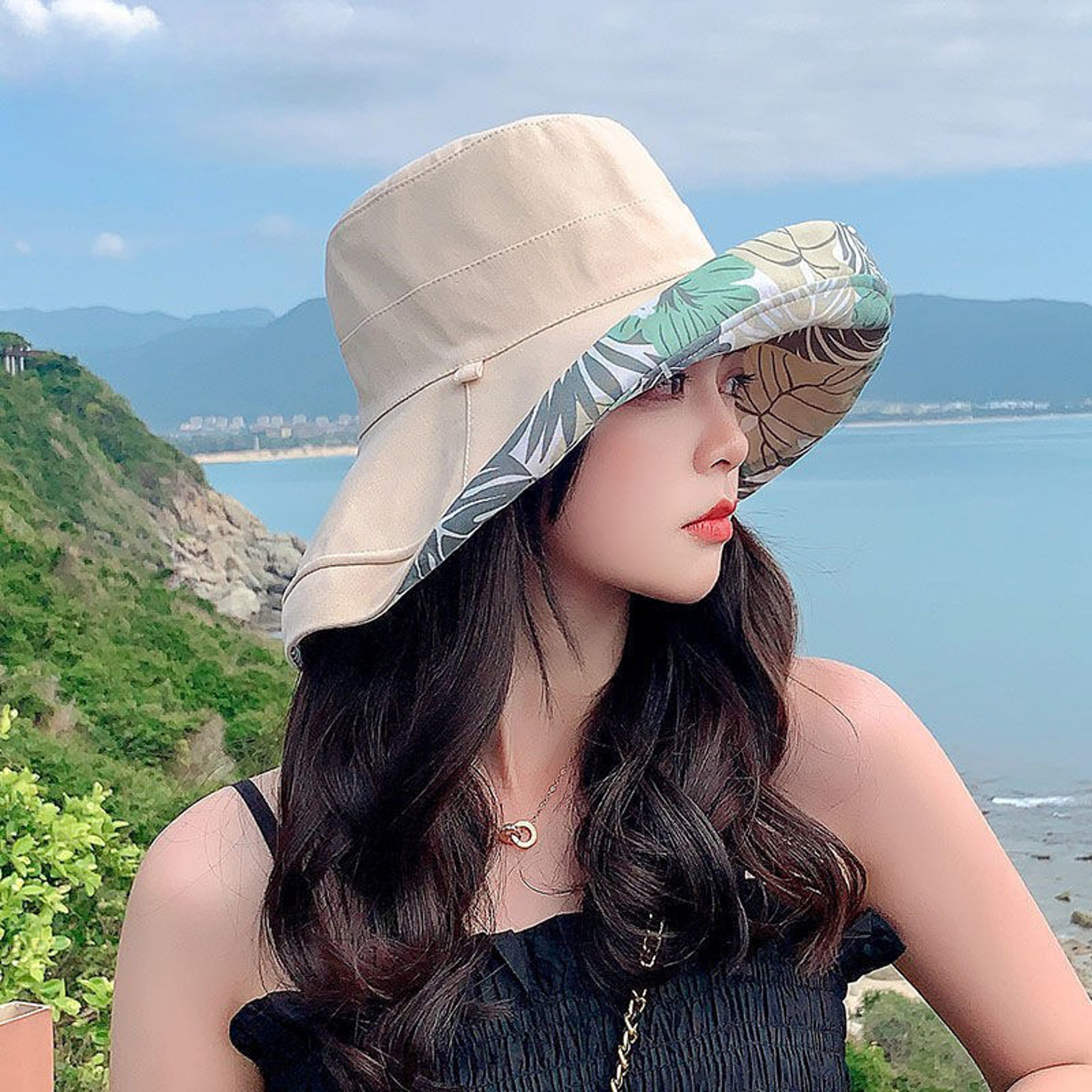 Bohemian Reversible Floral Bucket Hat for Women – view 2