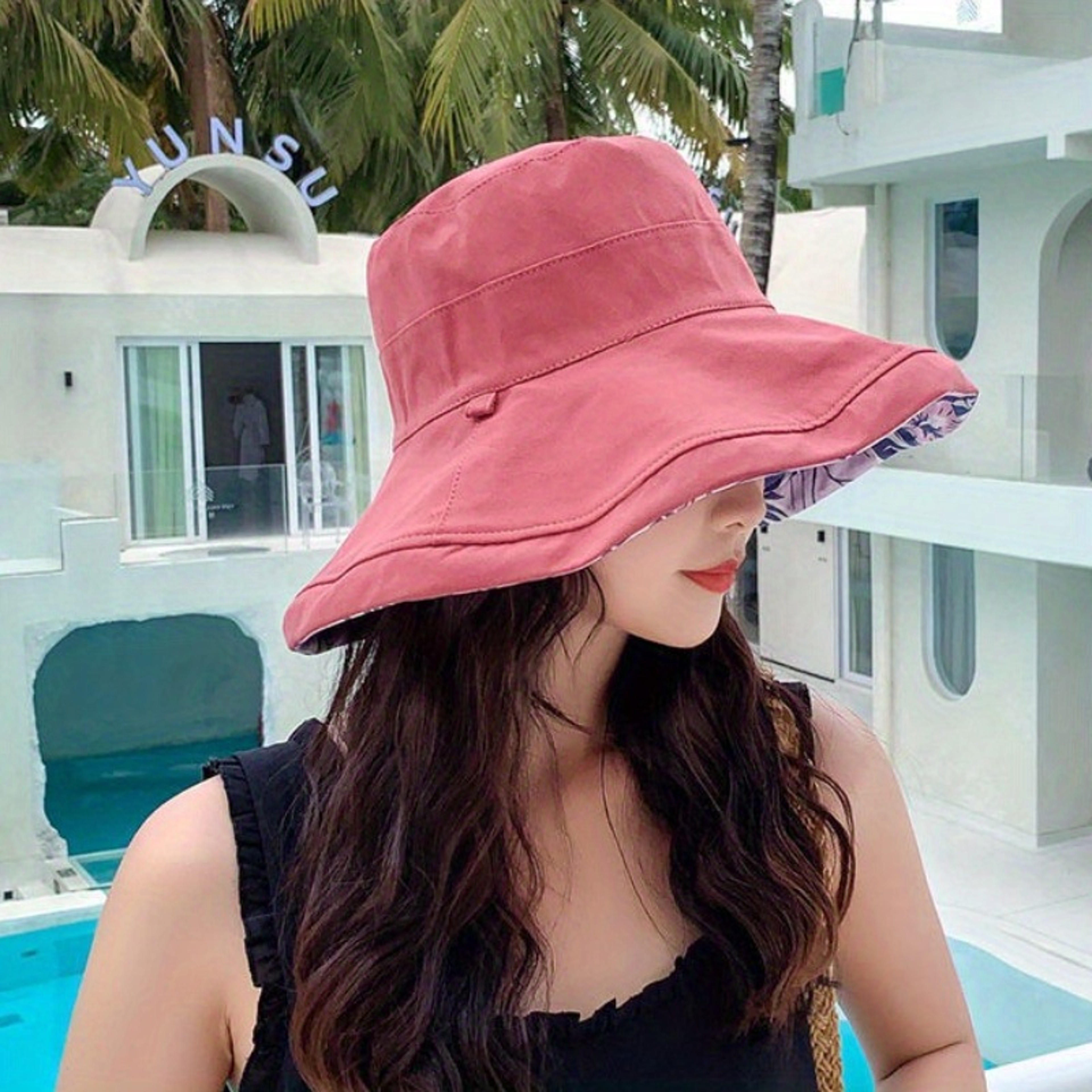 Bohemian Reversible Floral Bucket Hat for Women – view 5