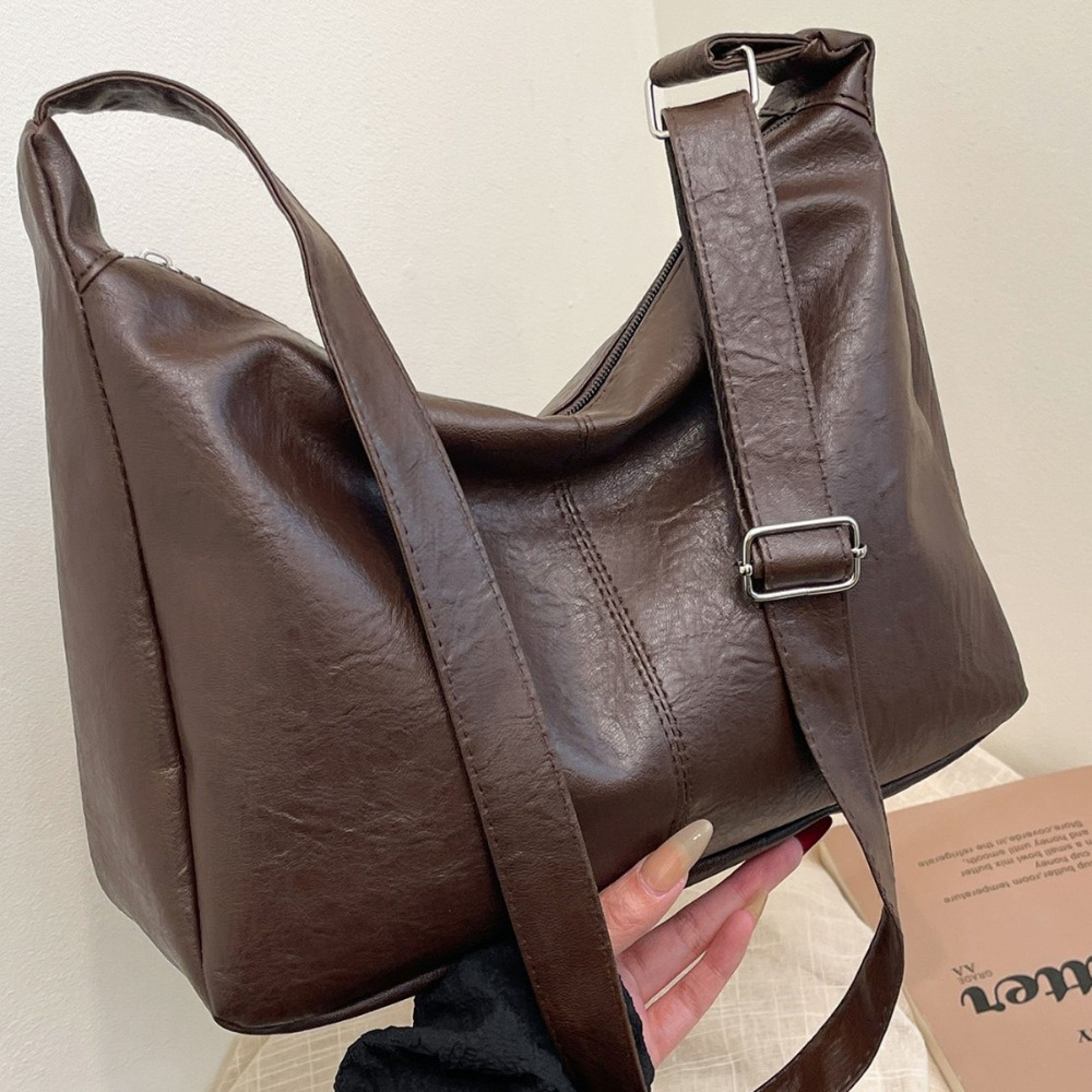 PU Leather Tote  Women Shoulder Bag  Elegant Designer Handbag And Luxury Messenger Bag 0