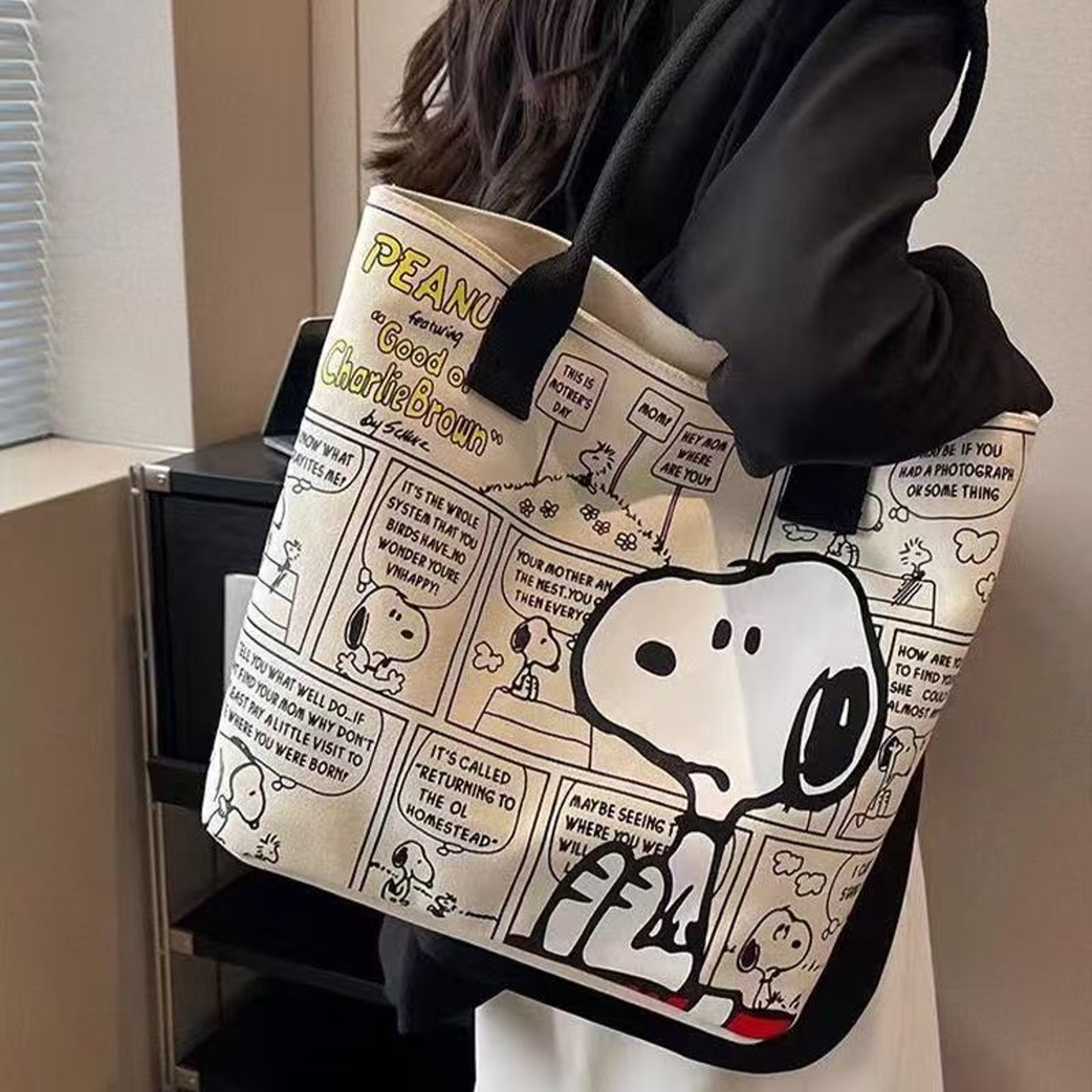 Kawaii Snoopy Canvas Handbag & Large Capacity Shoulder Bag – view 2