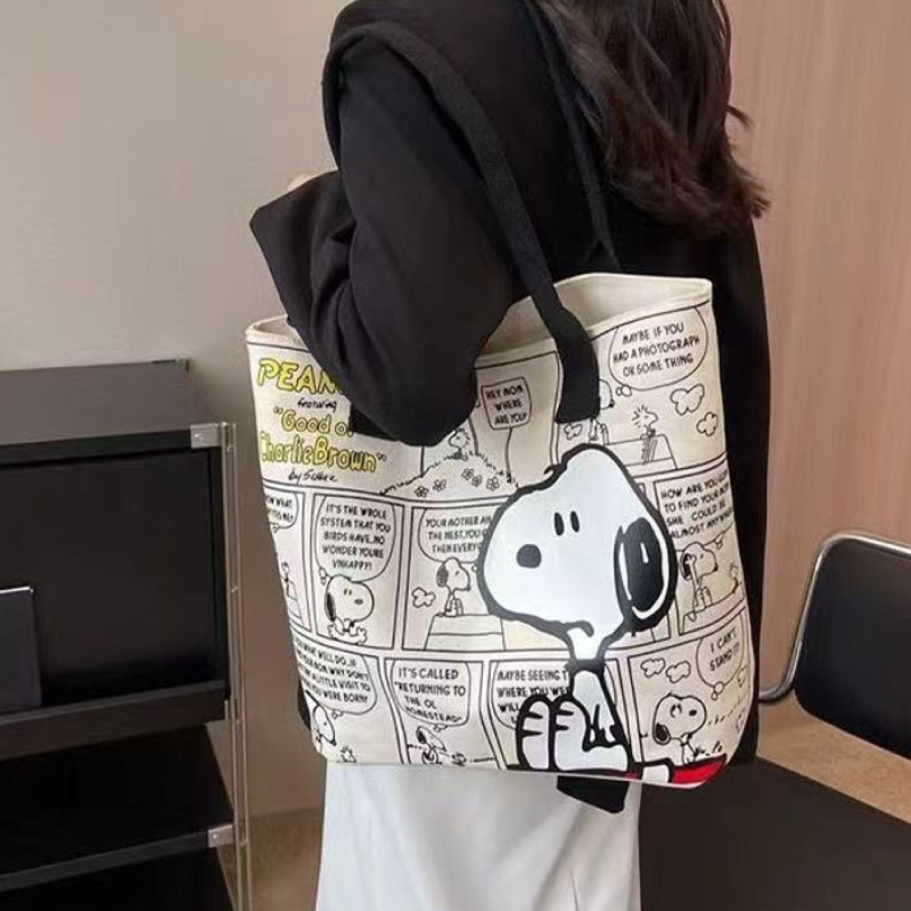 Kawaii Snoopy Canvas Handbag & Large Capacity Shoulder Bag – view 3