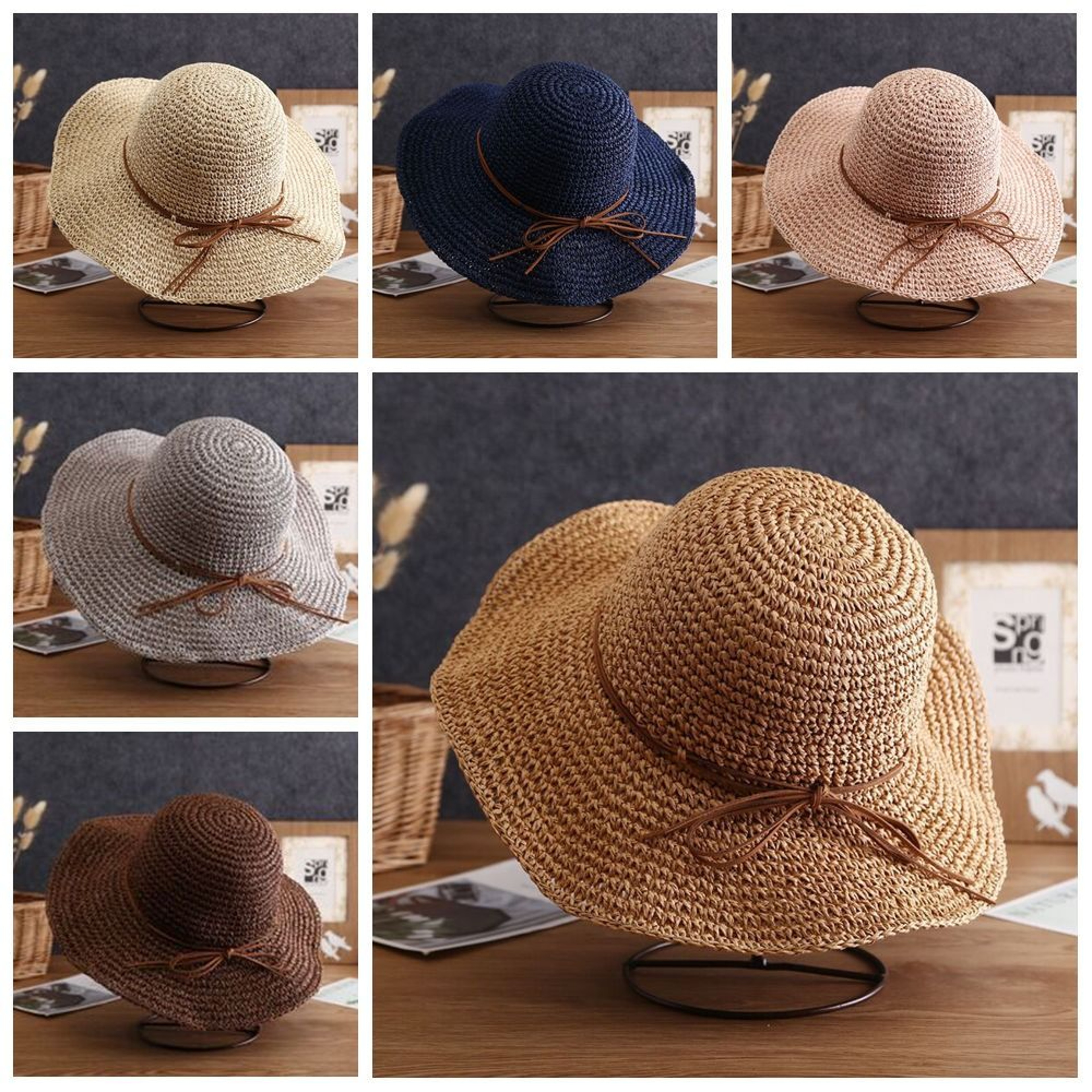 French Style Bow Straw Hat for Women – view 6