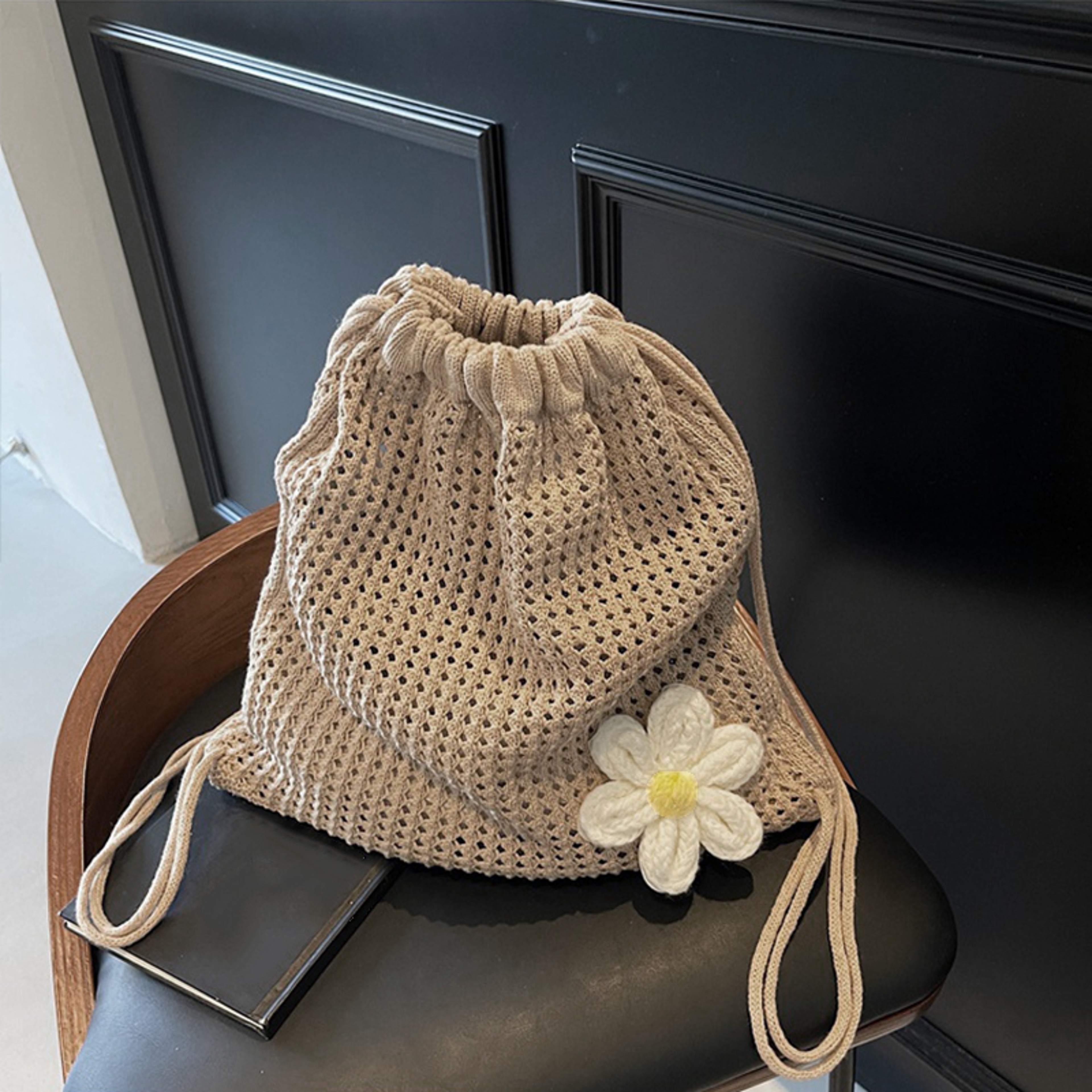Bohemian Crochet Tote Bag & Large Capacity Beach Shoulder Bag – view 7