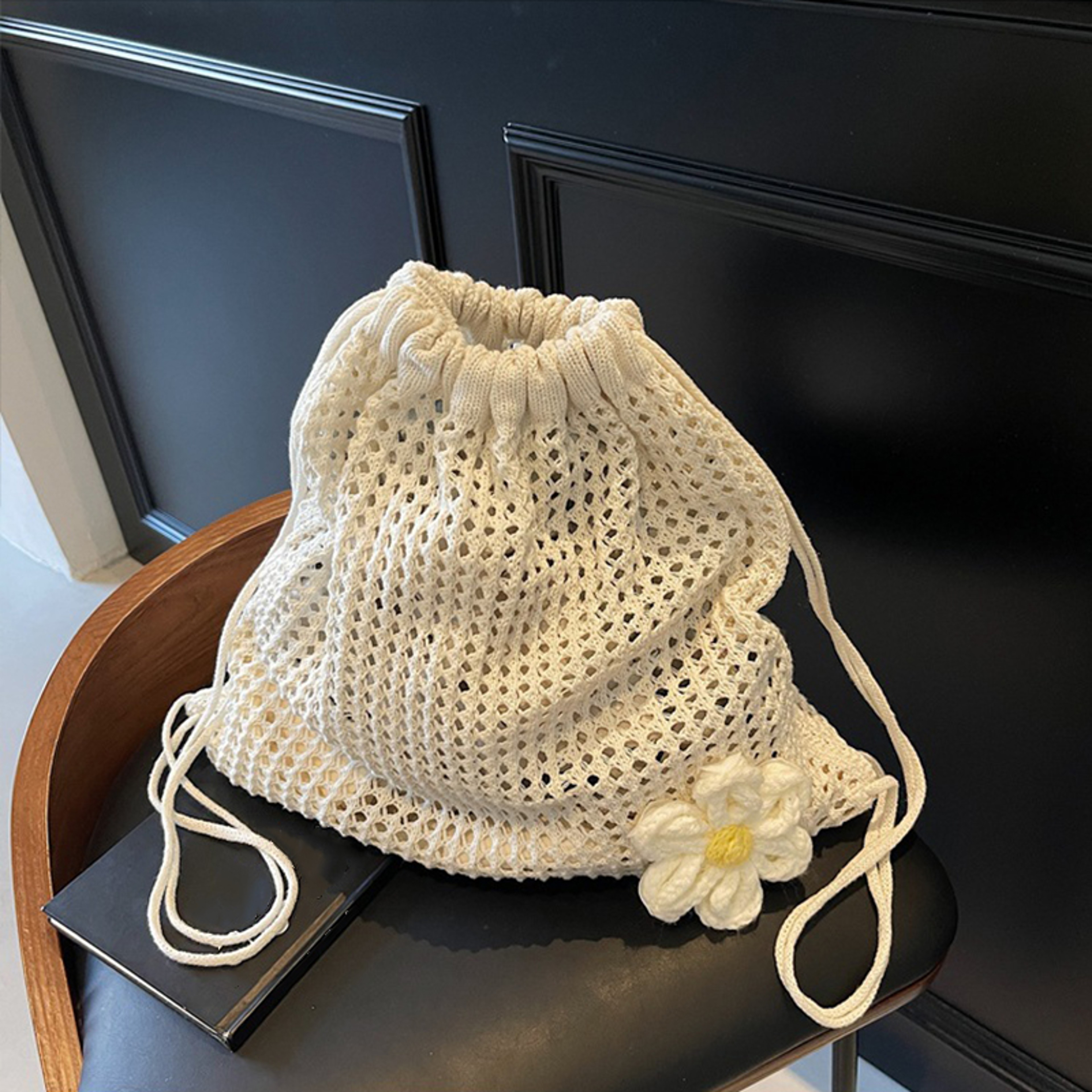 Bohemian Crochet Tote Bag & Large Capacity Beach Shoulder Bag – view 8