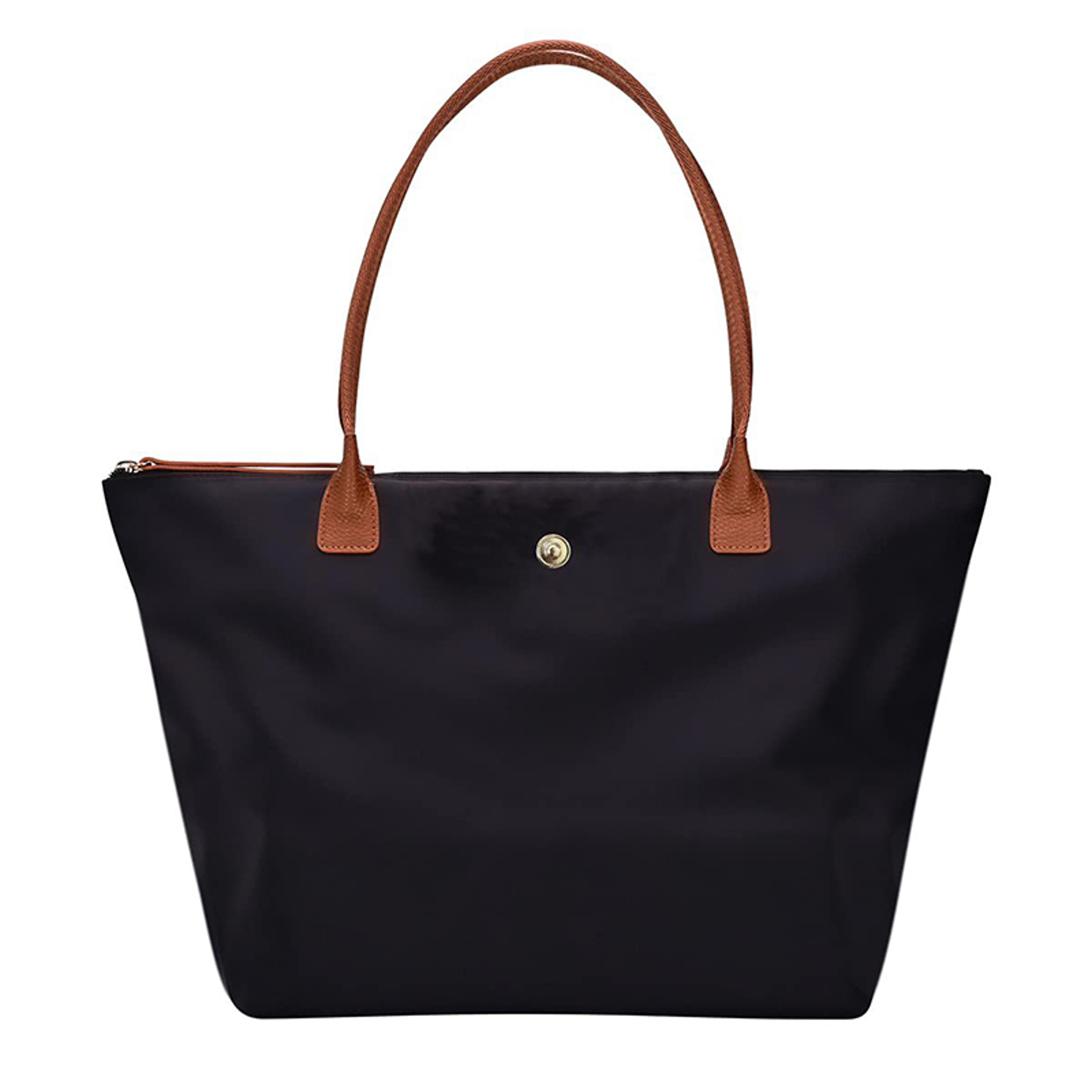 AuraVibe Large Capacity Oxford Tote Bag with Leather Accents – view 10