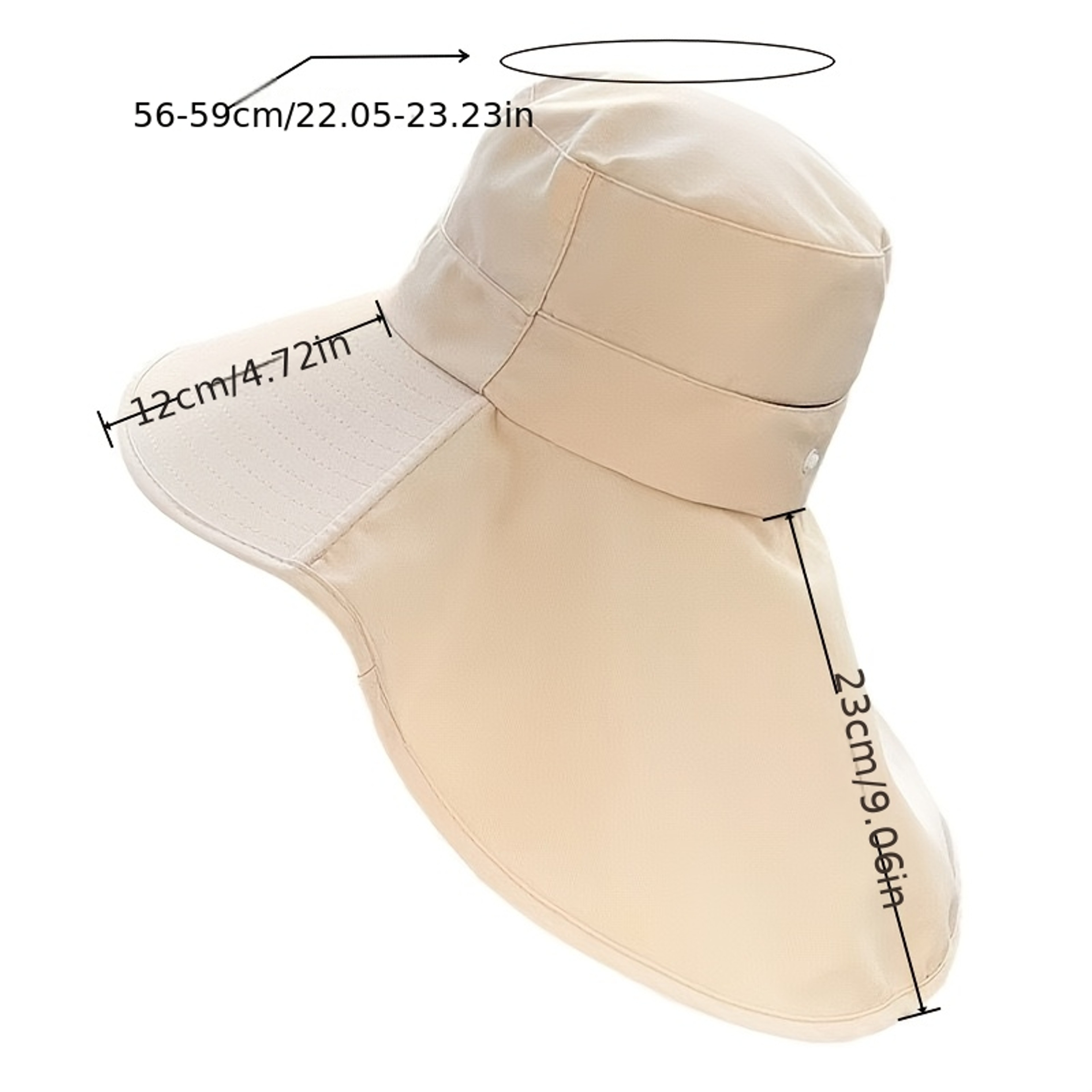 Women's Summer Sun Hat with Detachable Shawl and UV Protection – view 5