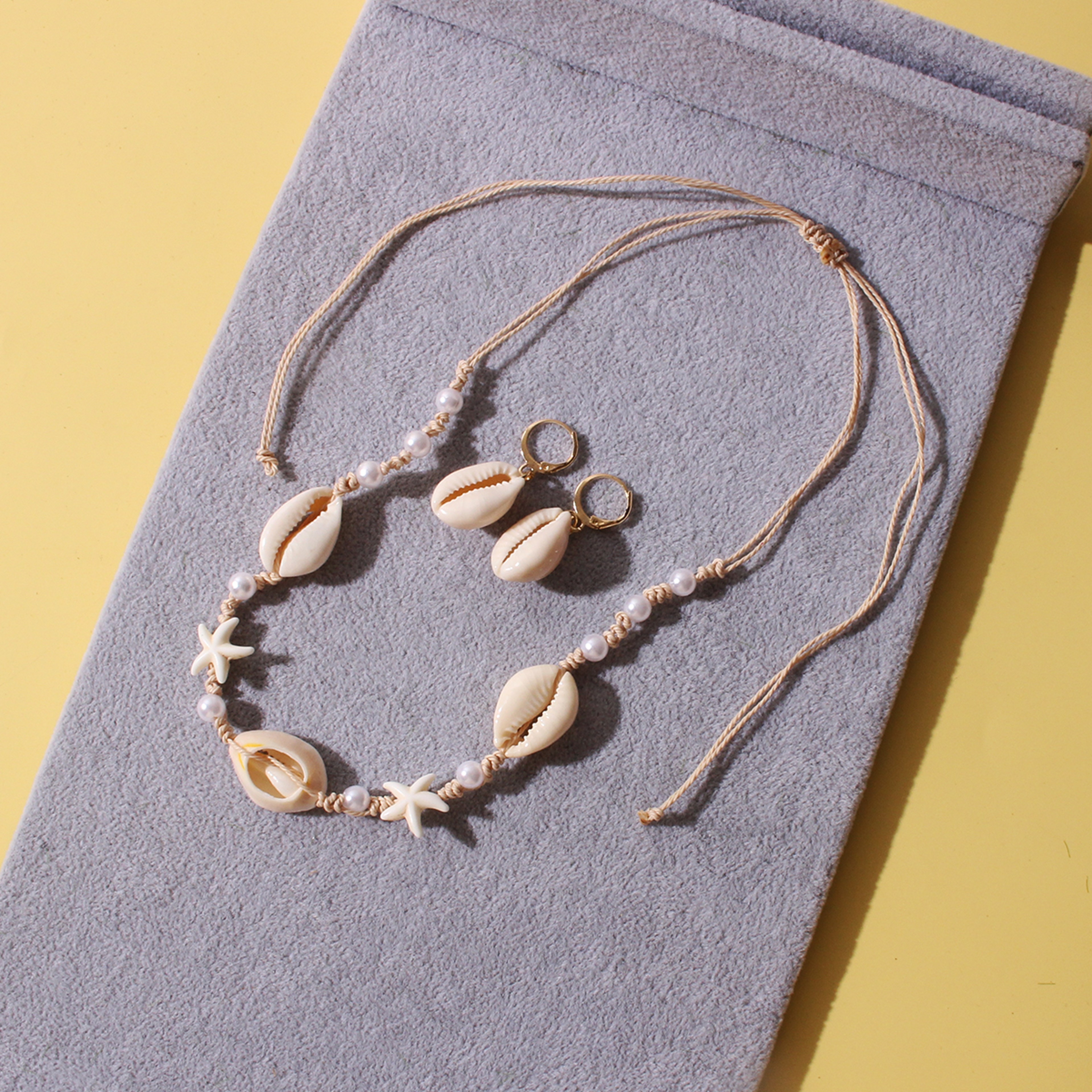 Ocean Breeze Pearl and Shell Jewelry Set – view 2