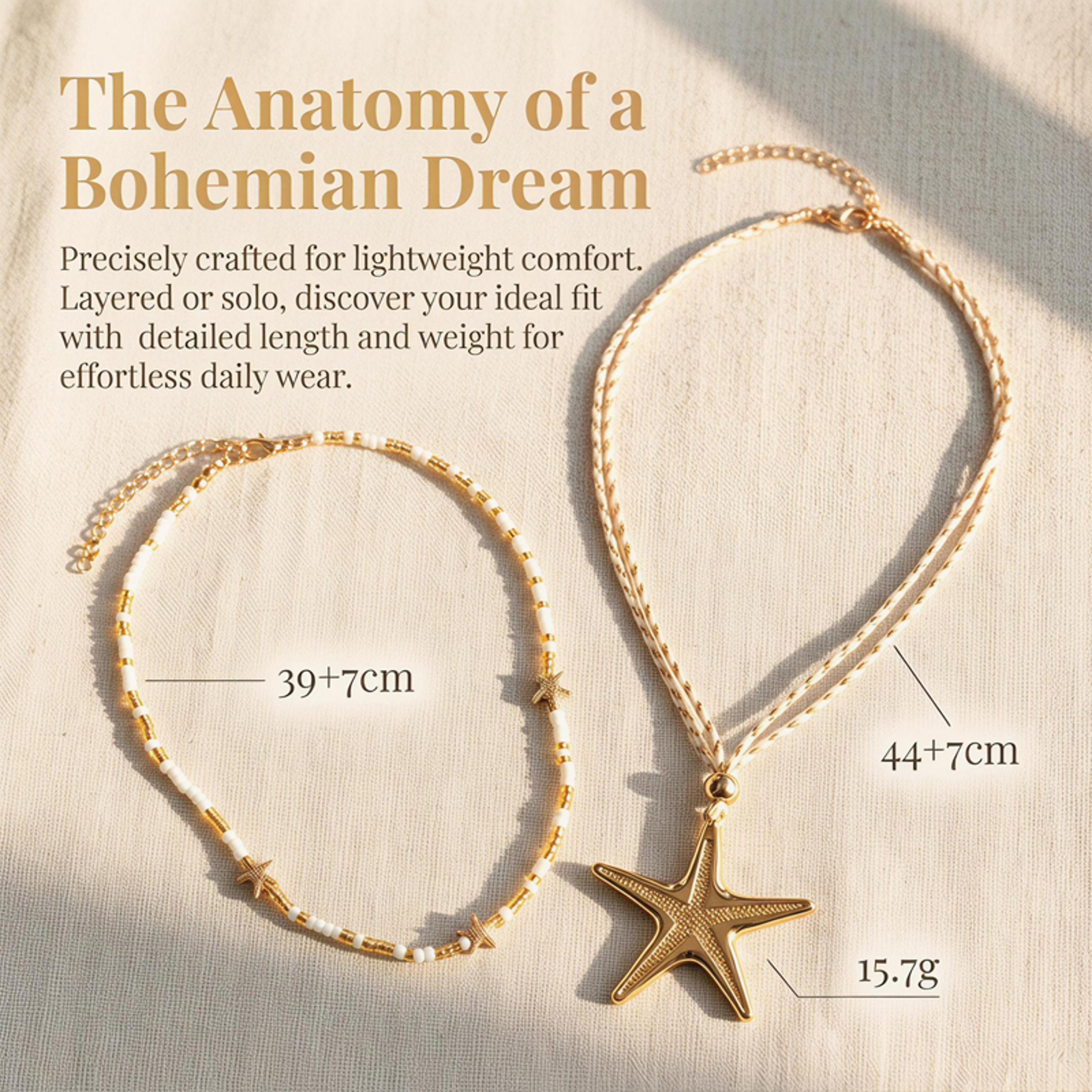 Bohemian Star Layered Necklace for Women – view 3
