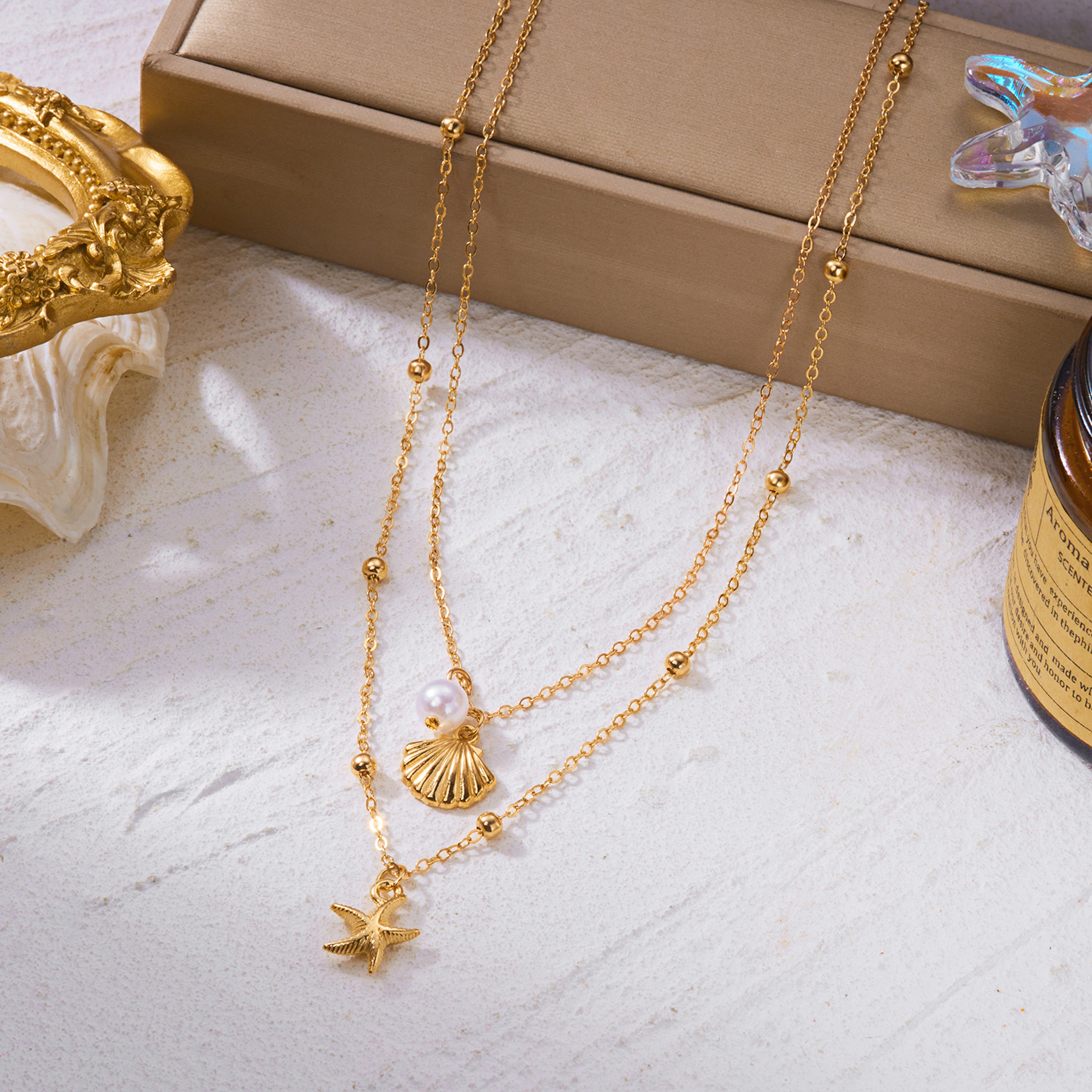 Double Layer Starfish Necklace – view 6