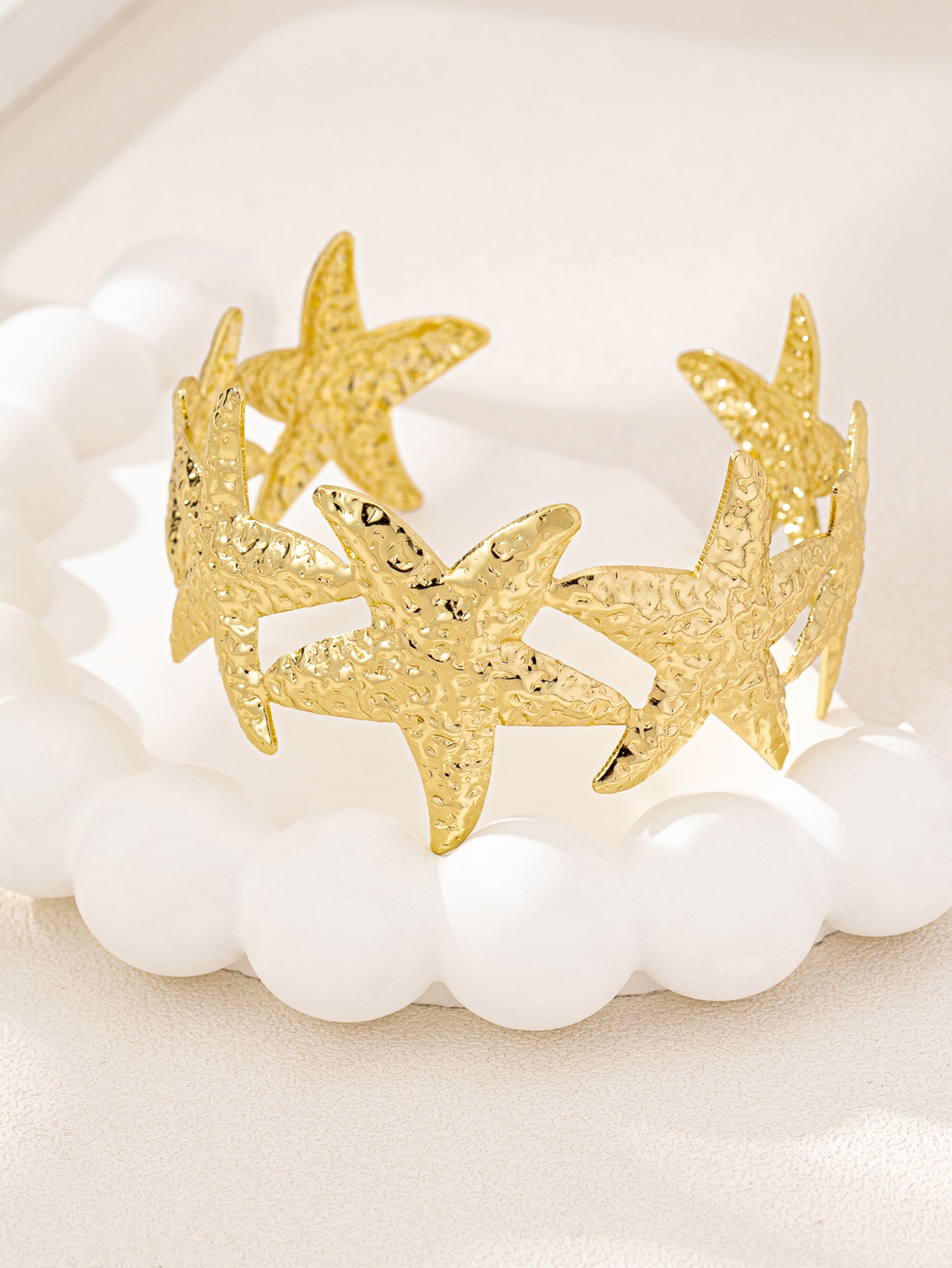 Retro Starfish Bracelet Minimalist Gold Starfish Bracelet – view 4