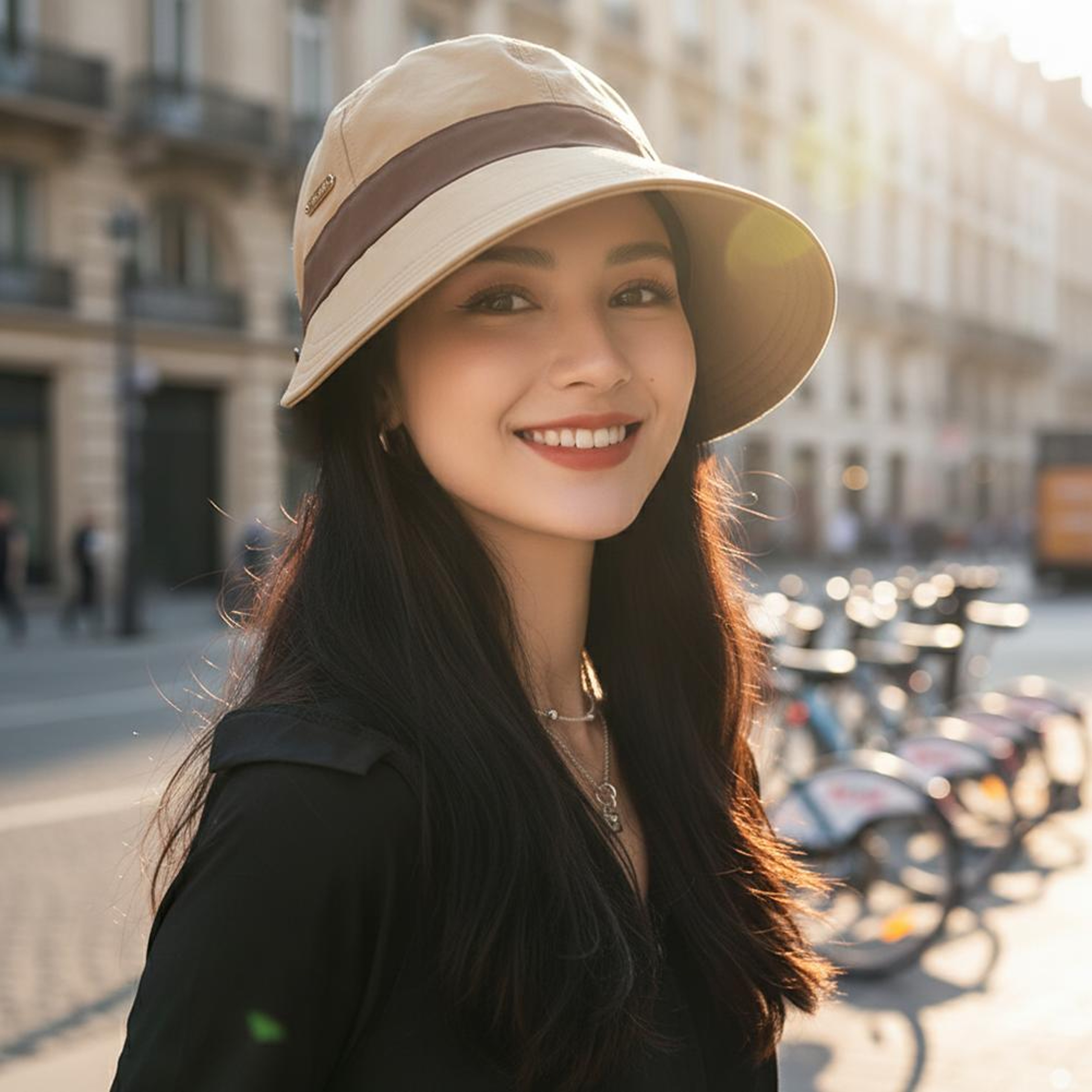 Sun Protection Wide Brim Bucket Hat 0