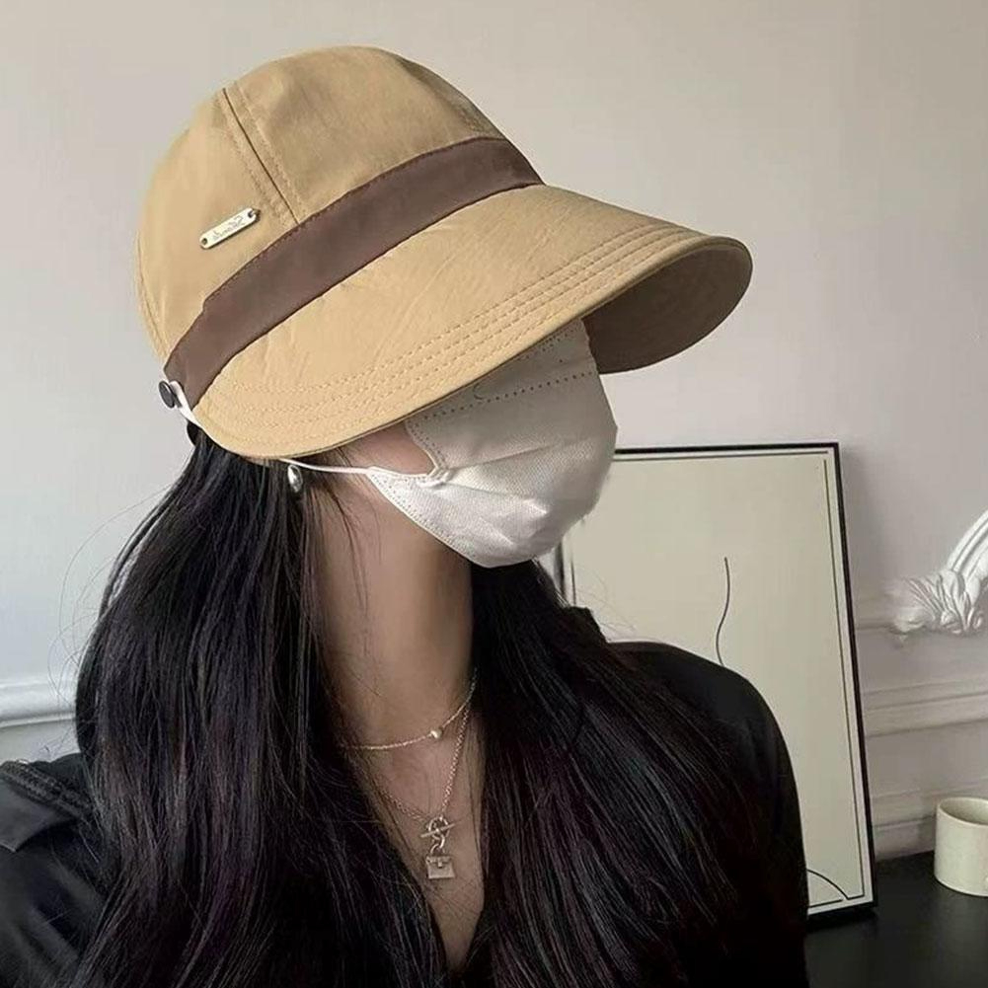 Sun Protection Wide Brim Bucket Hat 2
