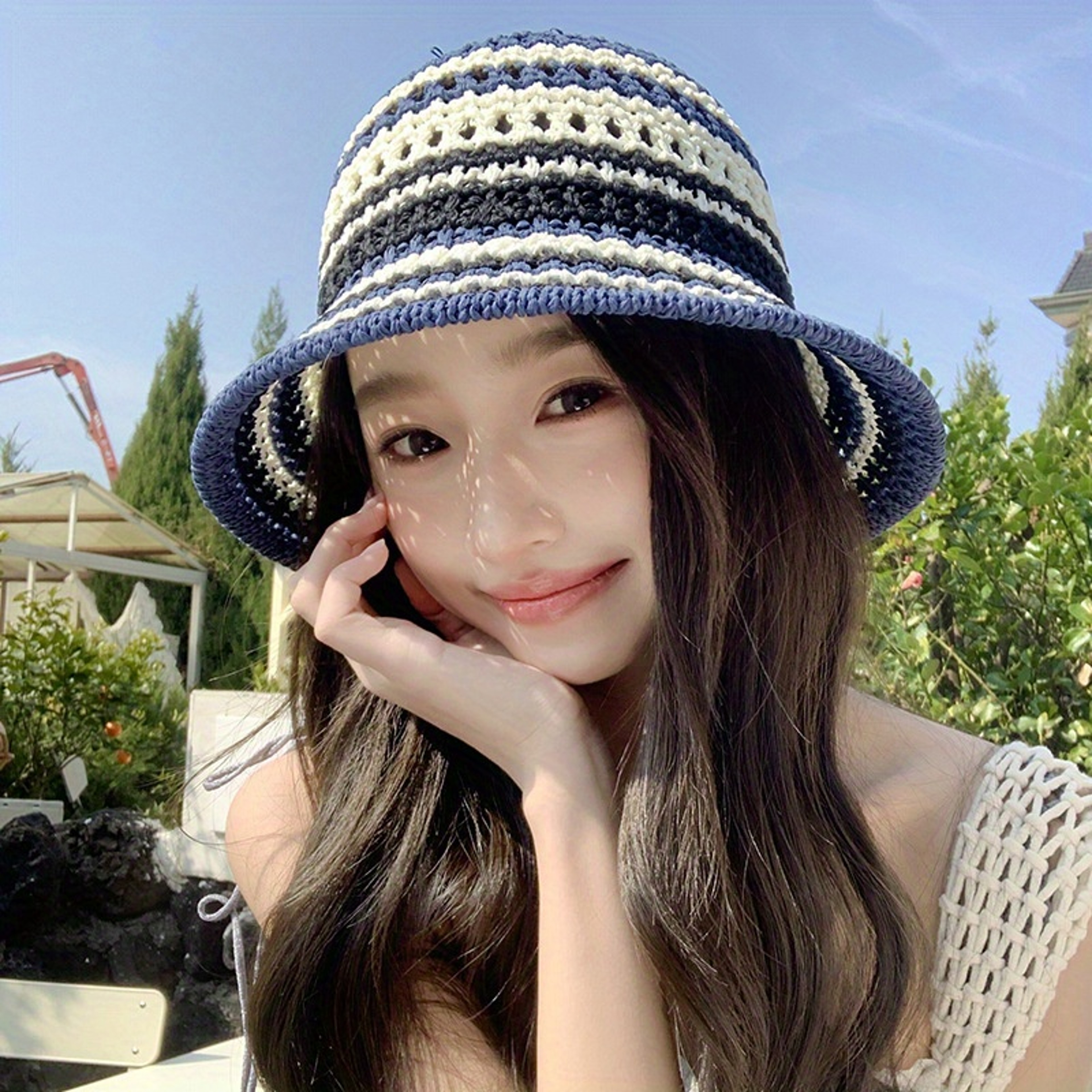 Handwoven Boho Beach Hat for Women – view 10