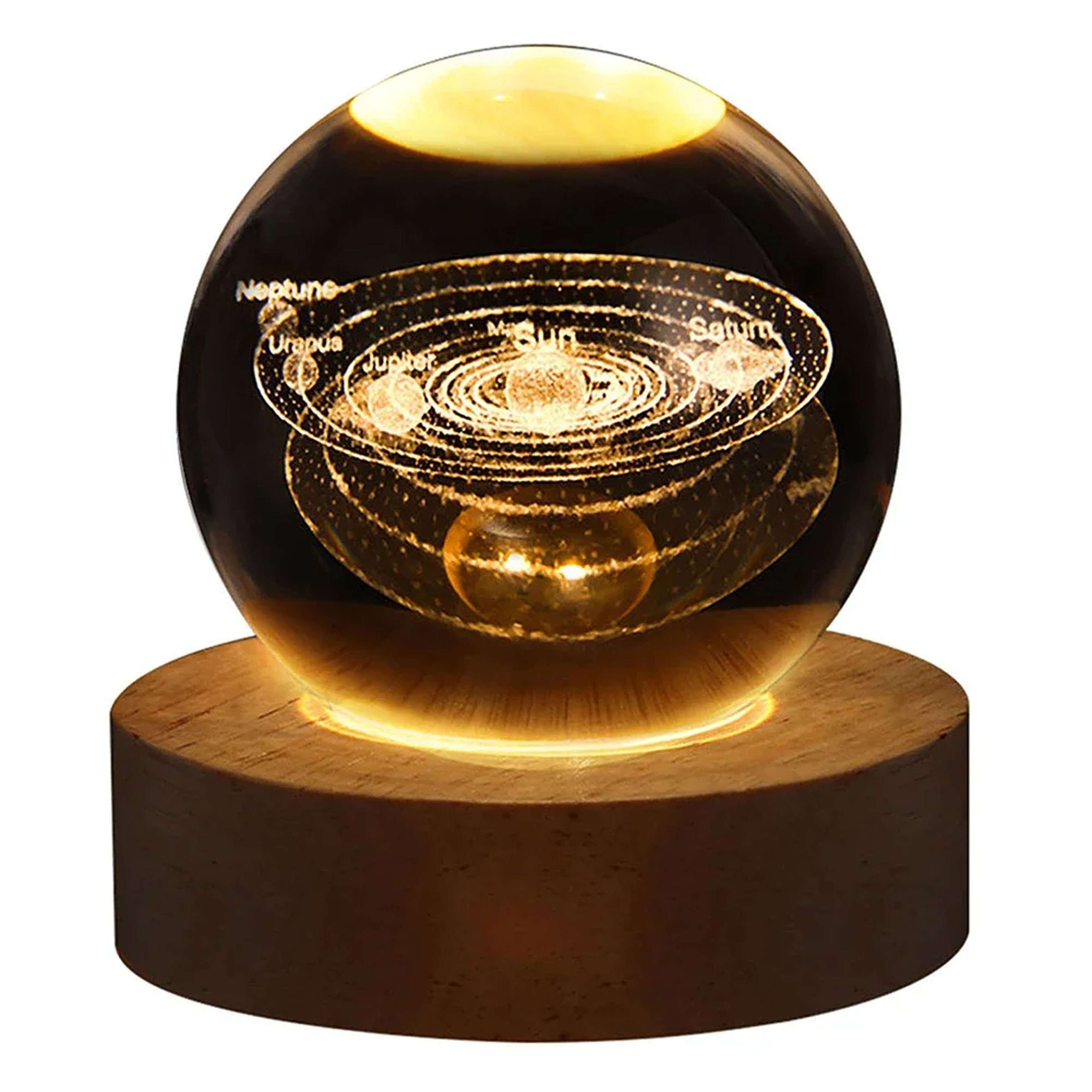 3D Crystal Ball Lamp  LED Night Light For Cozy Atmosphere  Home  Bedroom Decoration Gift For Teens  7