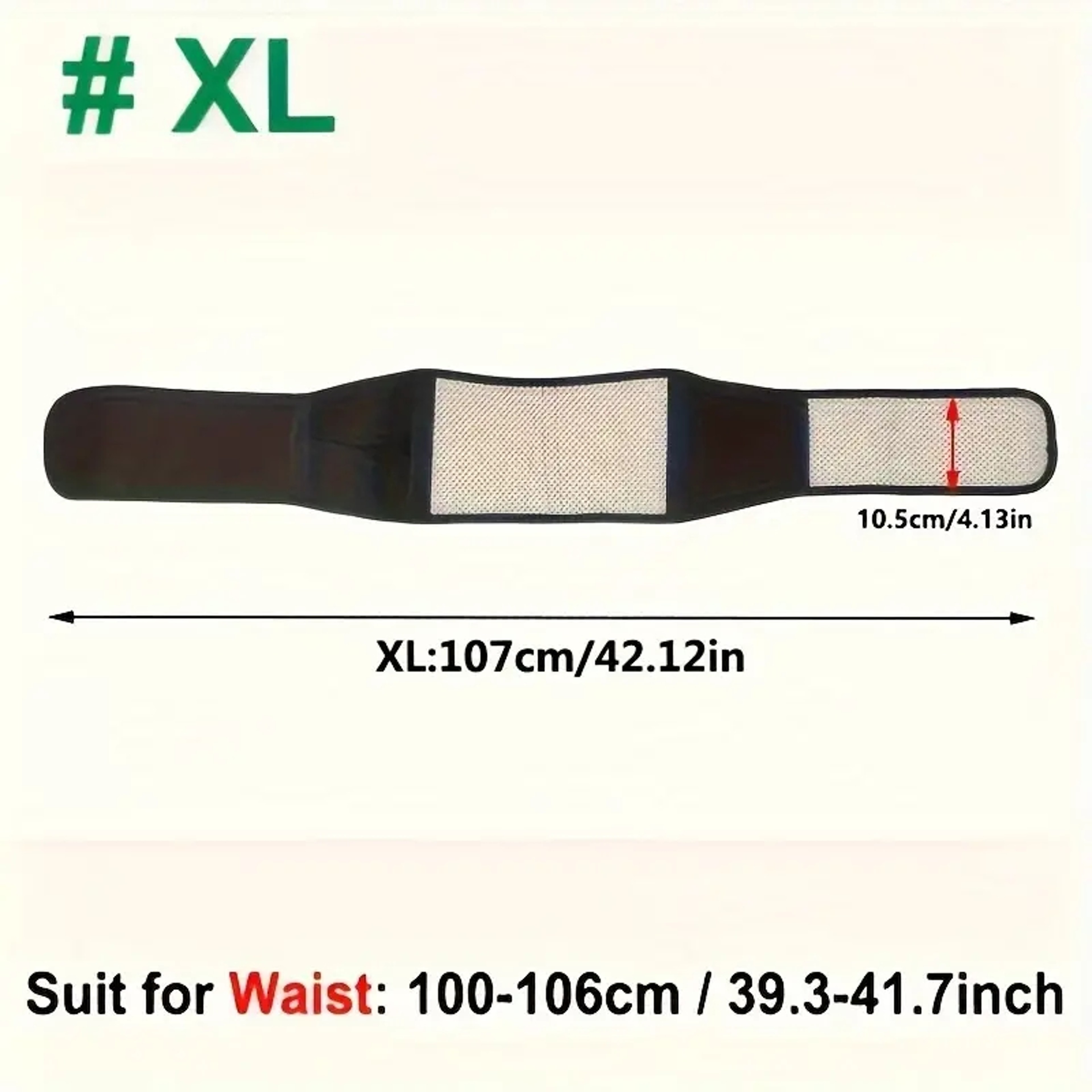Adjustable Self-Heating Magnetic Therapy Back and Waist Support Belt for Pain Relief & Sports Recovery – view 5